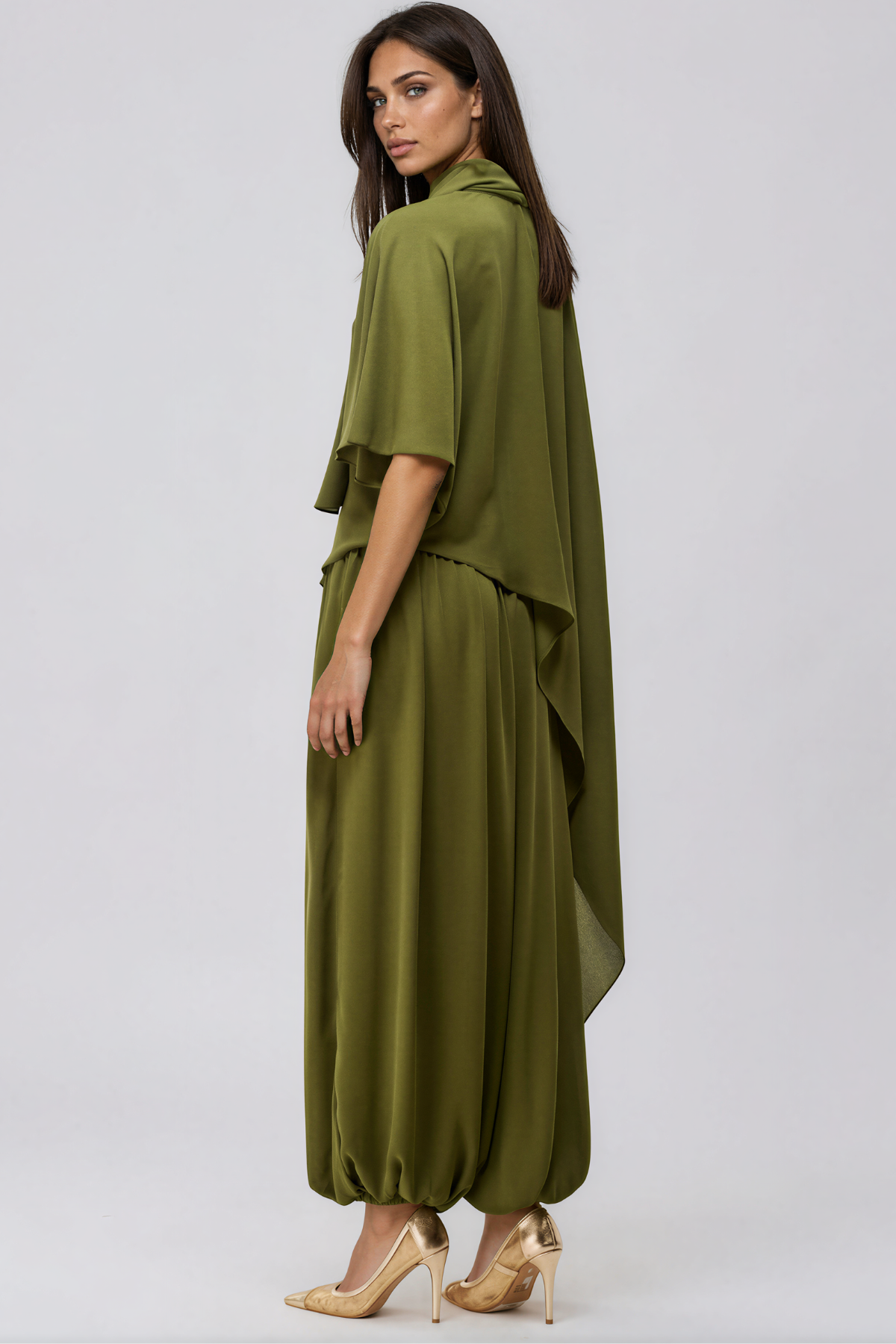 Katen Asymmetric Ruch Pants Set