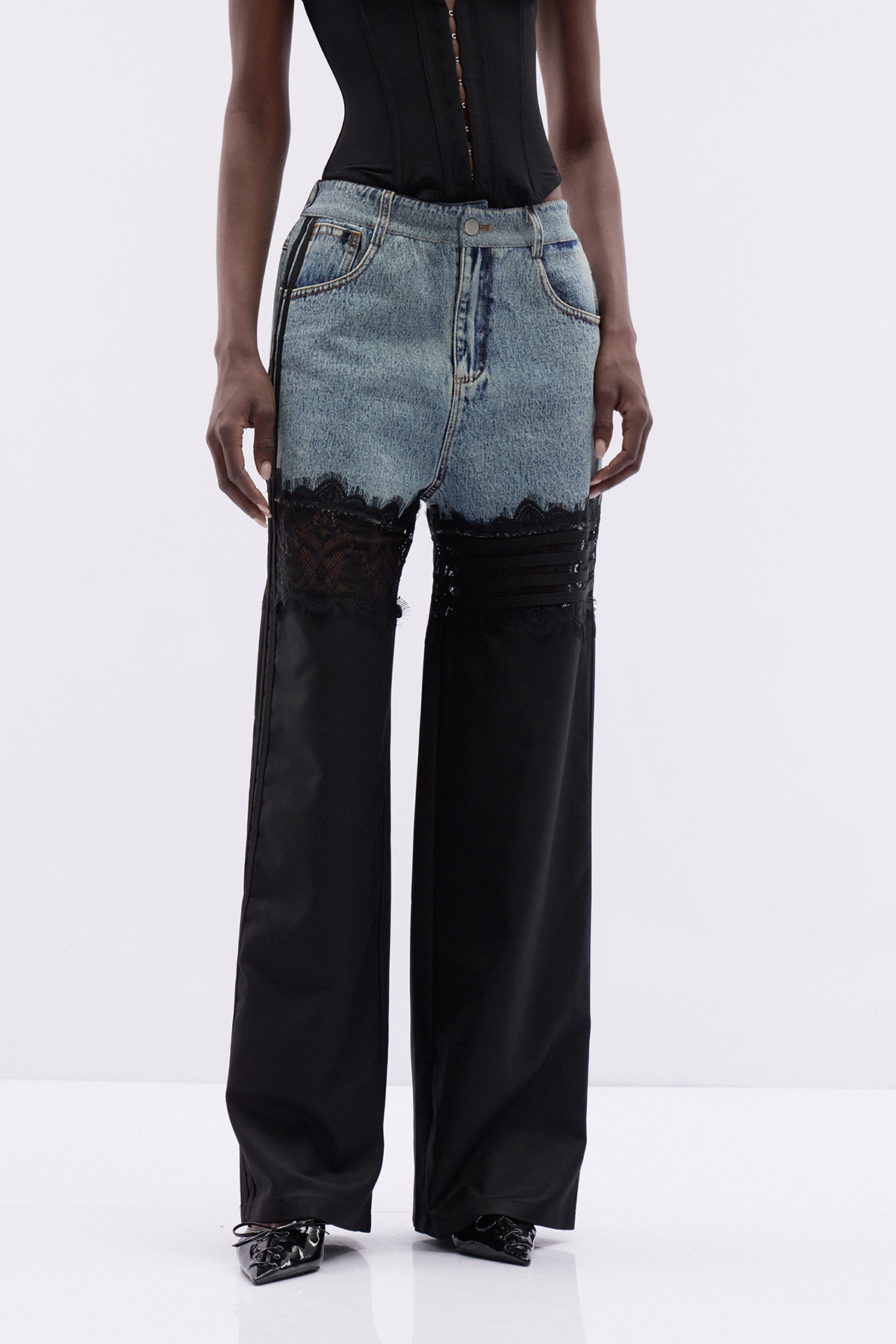 Kathy Deconstruct Lace Pants