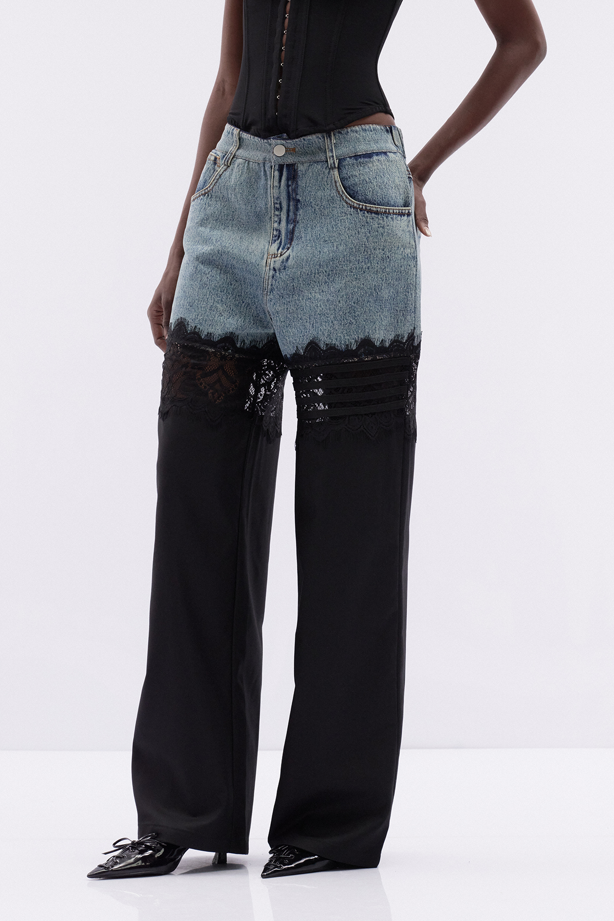 Kathy Deconstruct Lace Pants