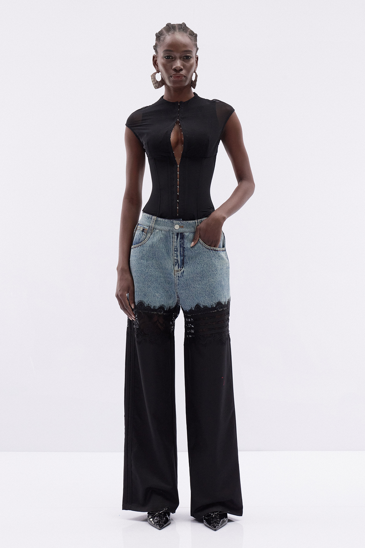 Kathy Deconstruct Lace Pants