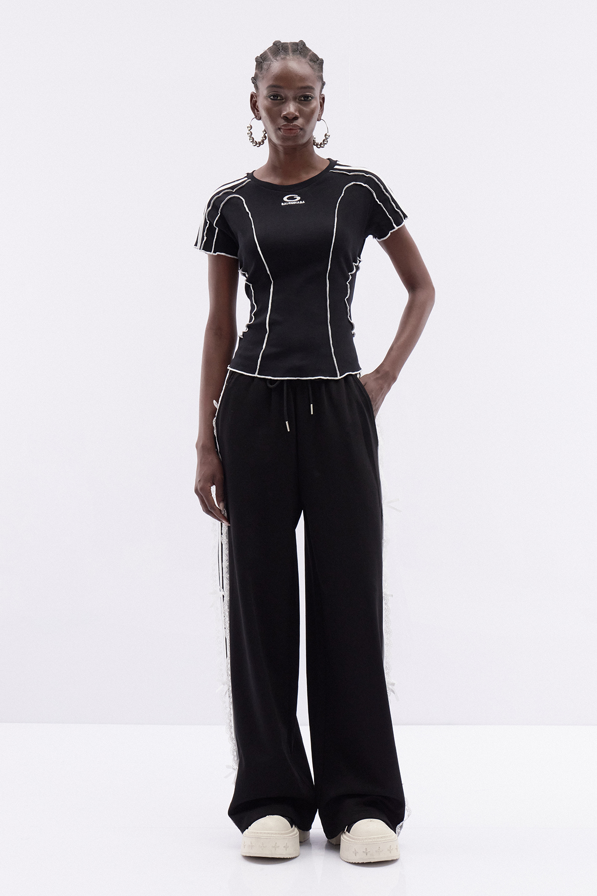 Katoka Stripe Bow Pants
