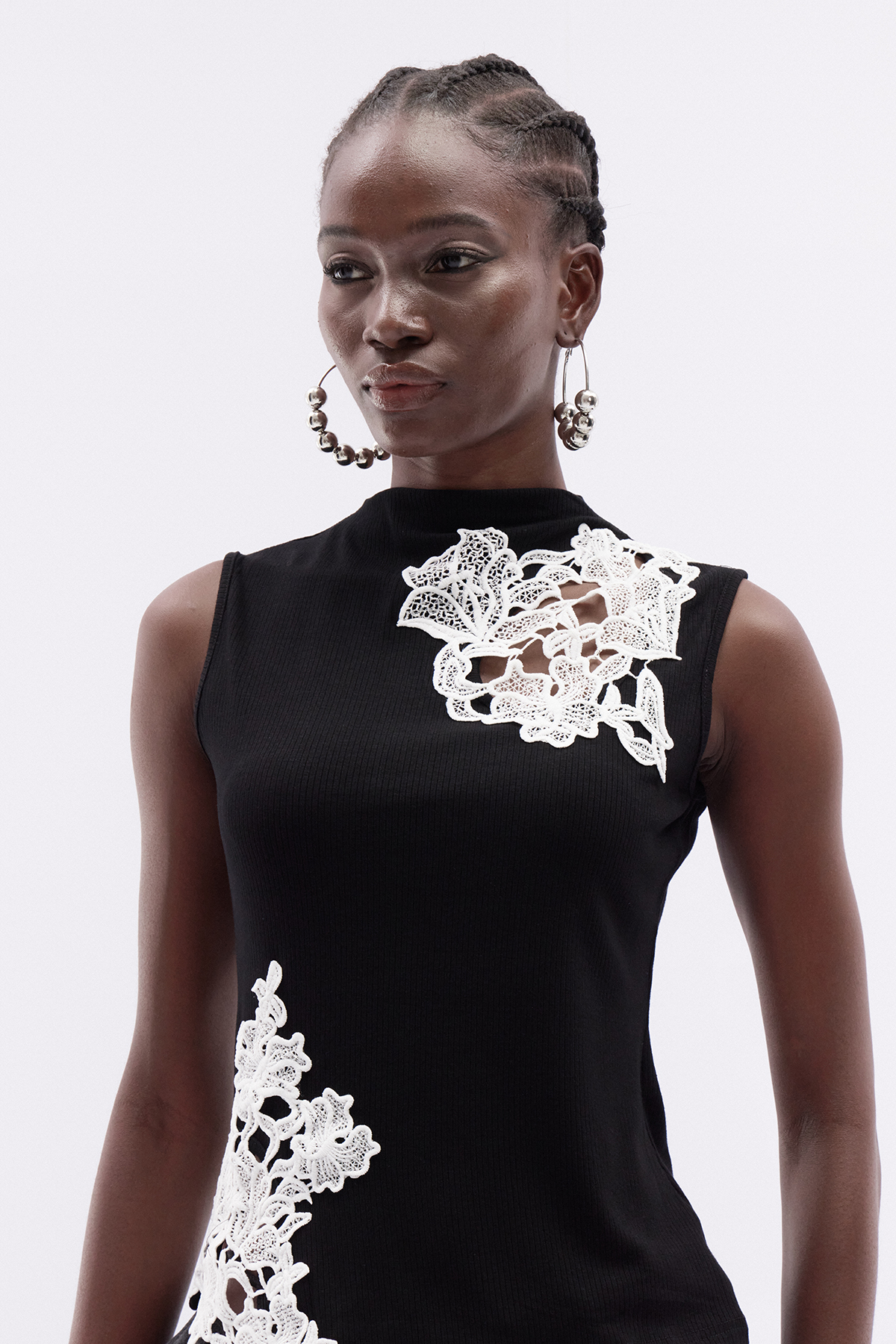 Katrice Lace Ruffle Skirt Set