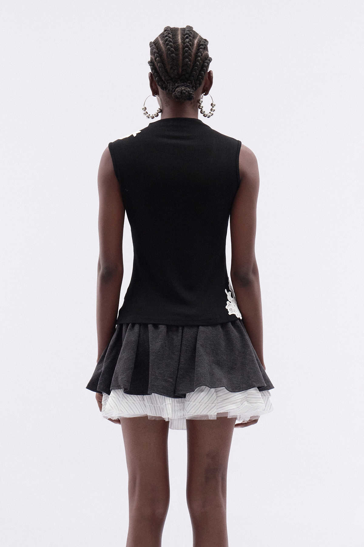 Katrice Lace Ruffle Skirt Set