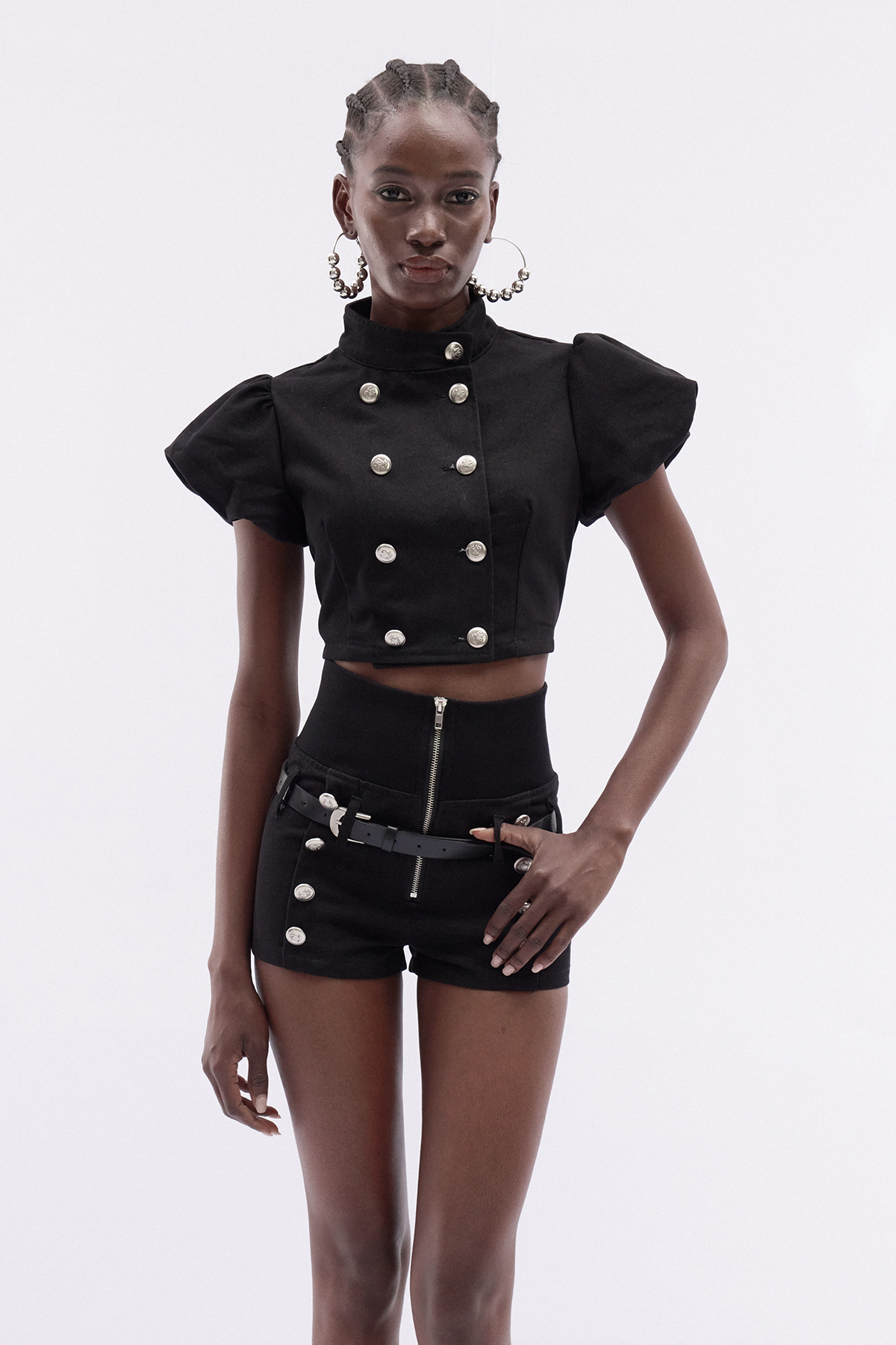 Katriel Double Breasted Shorts Set