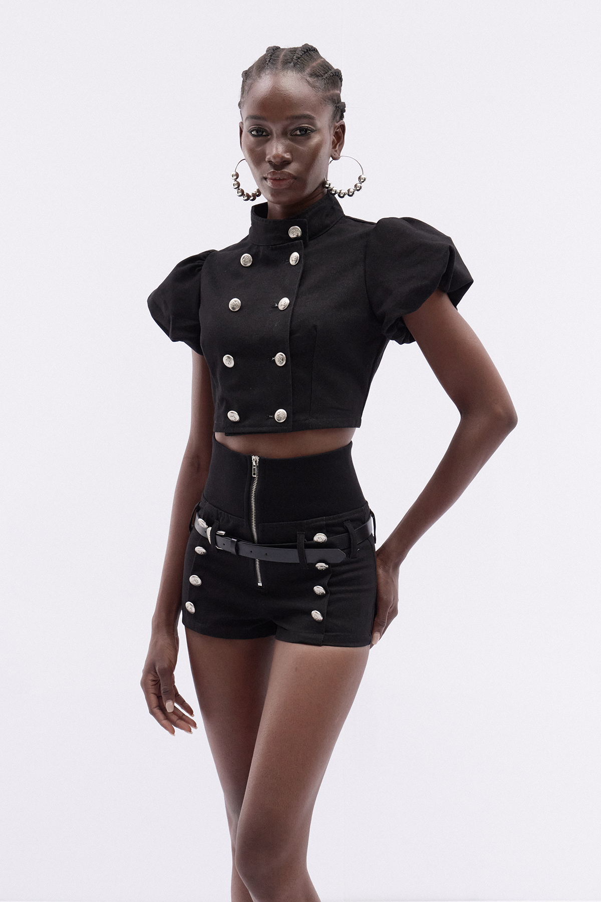 Katriel Double Breasted Shorts Set