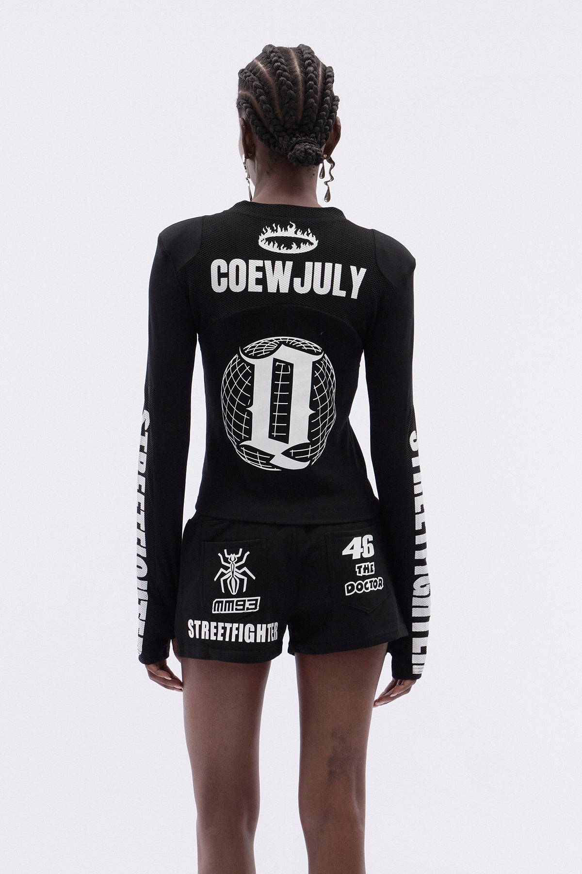 Katrin Long Sleeve Print Shorts Set