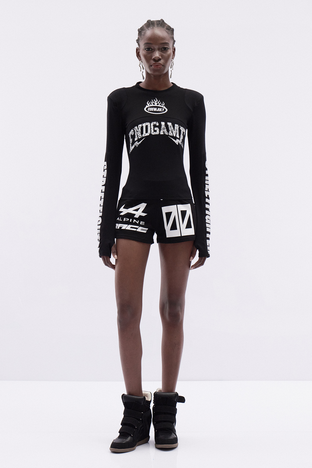 Katrin Long Sleeve Print Shorts Set