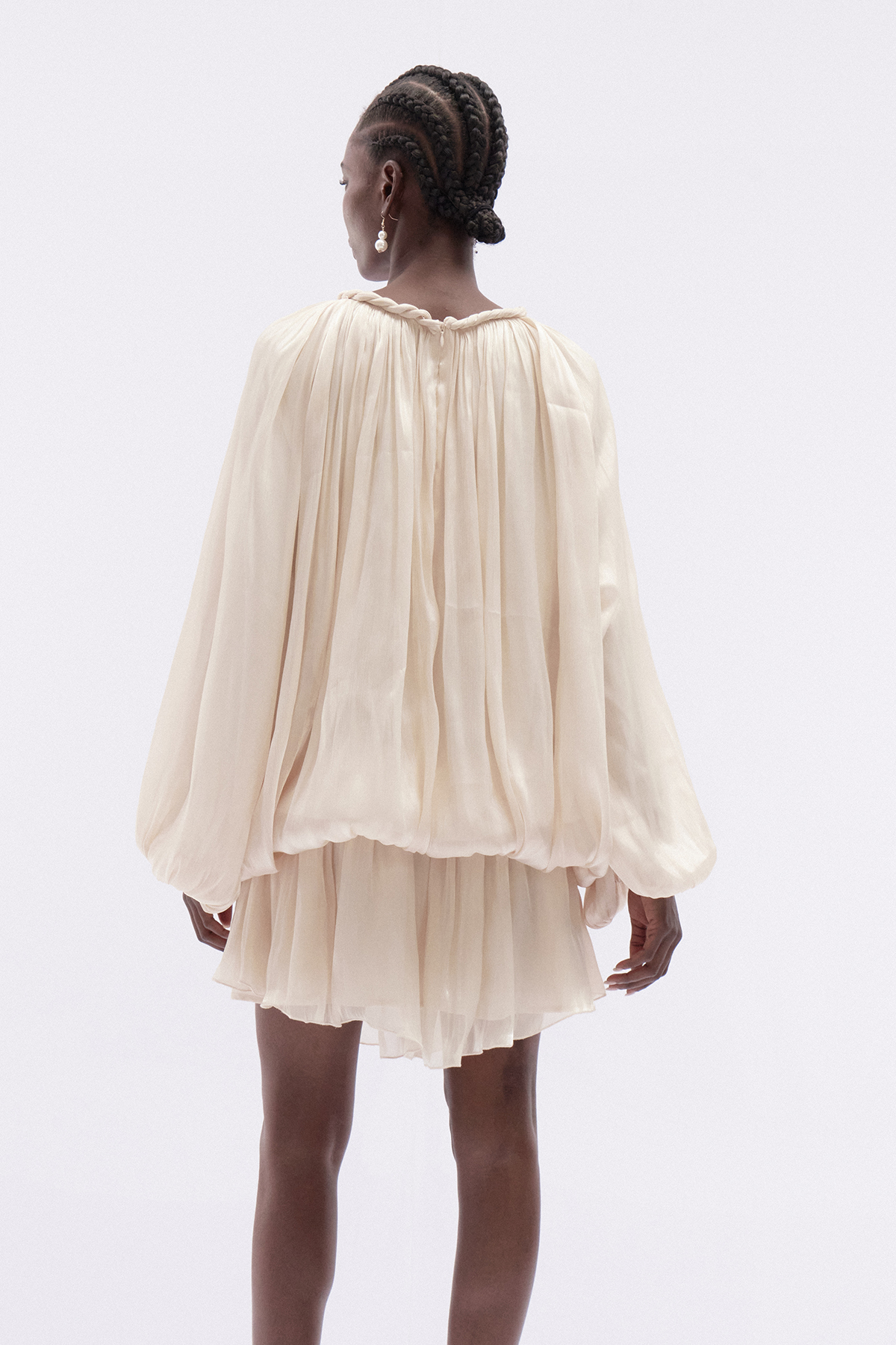 Katsumi Twist Draped Mini Dress