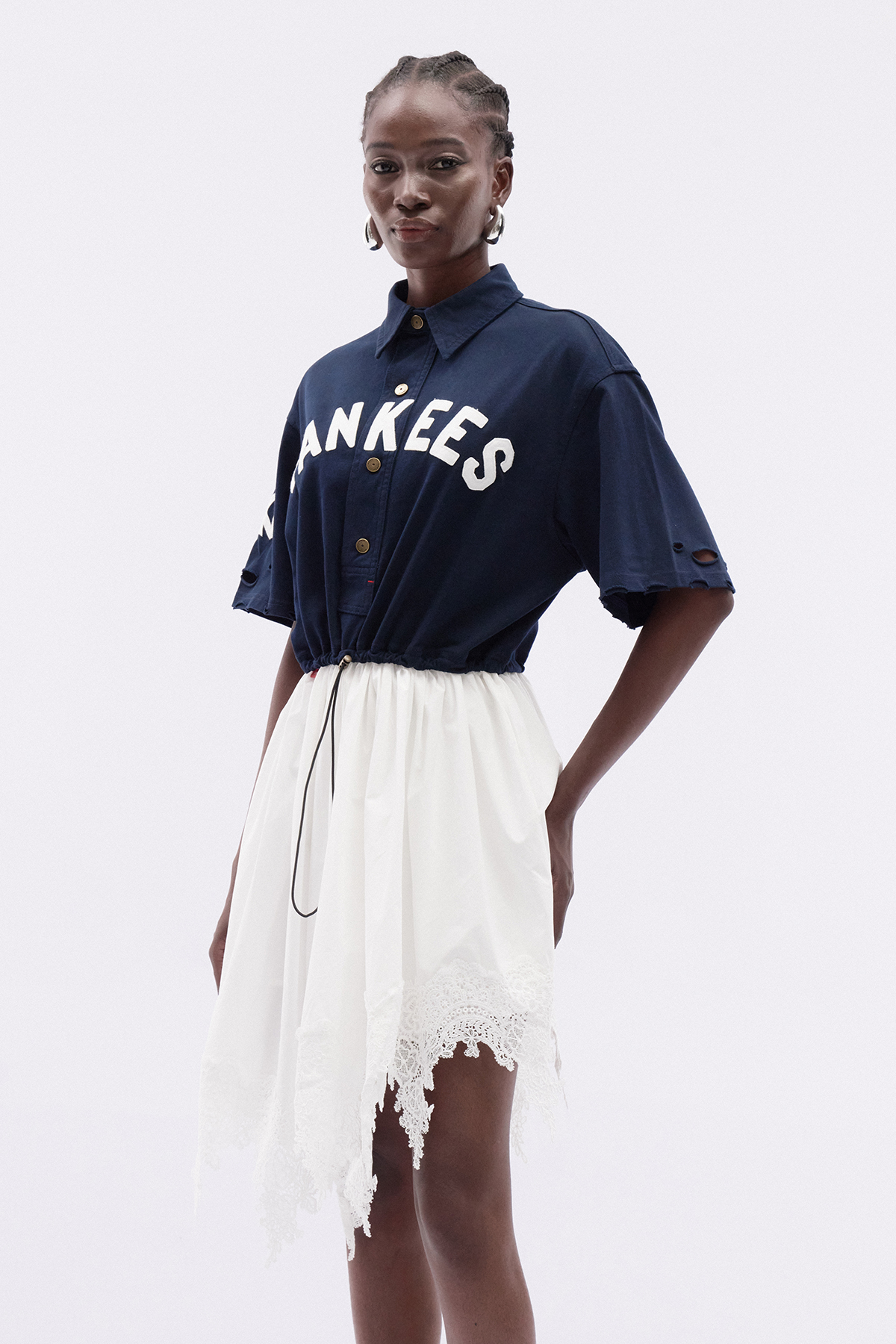 Katsuro Print Asymmetric Mini Dress