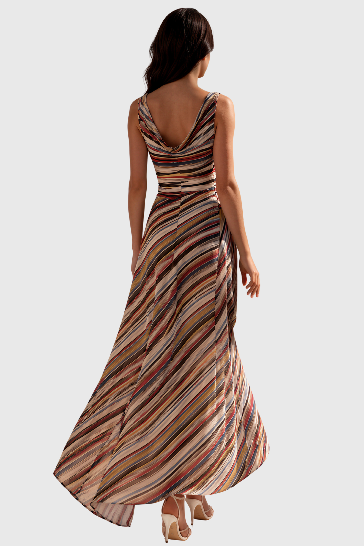 Kaula Sleeveless Stripe  Maxi Dress