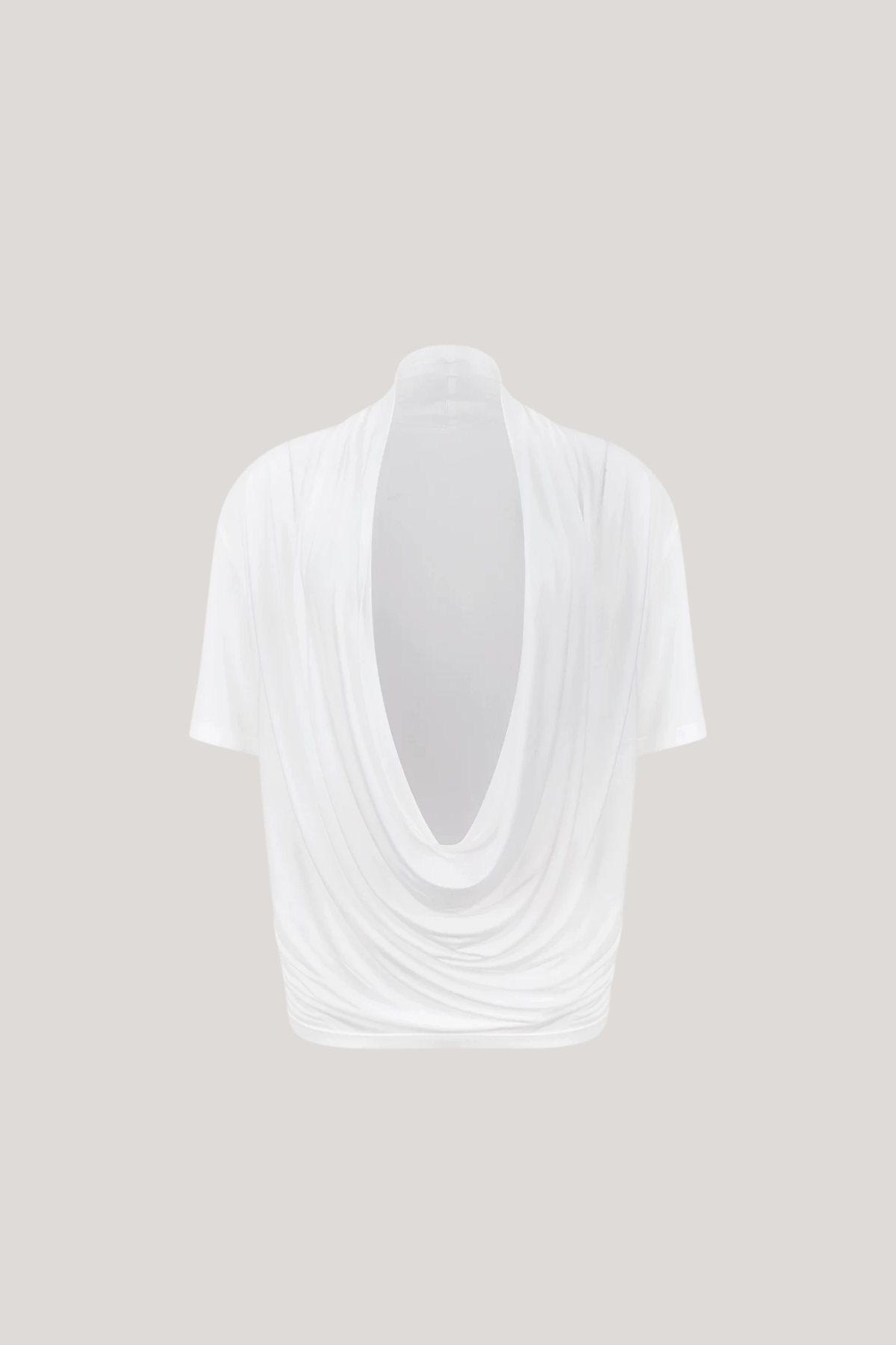 Kavindra Plunge Draped Lace Top