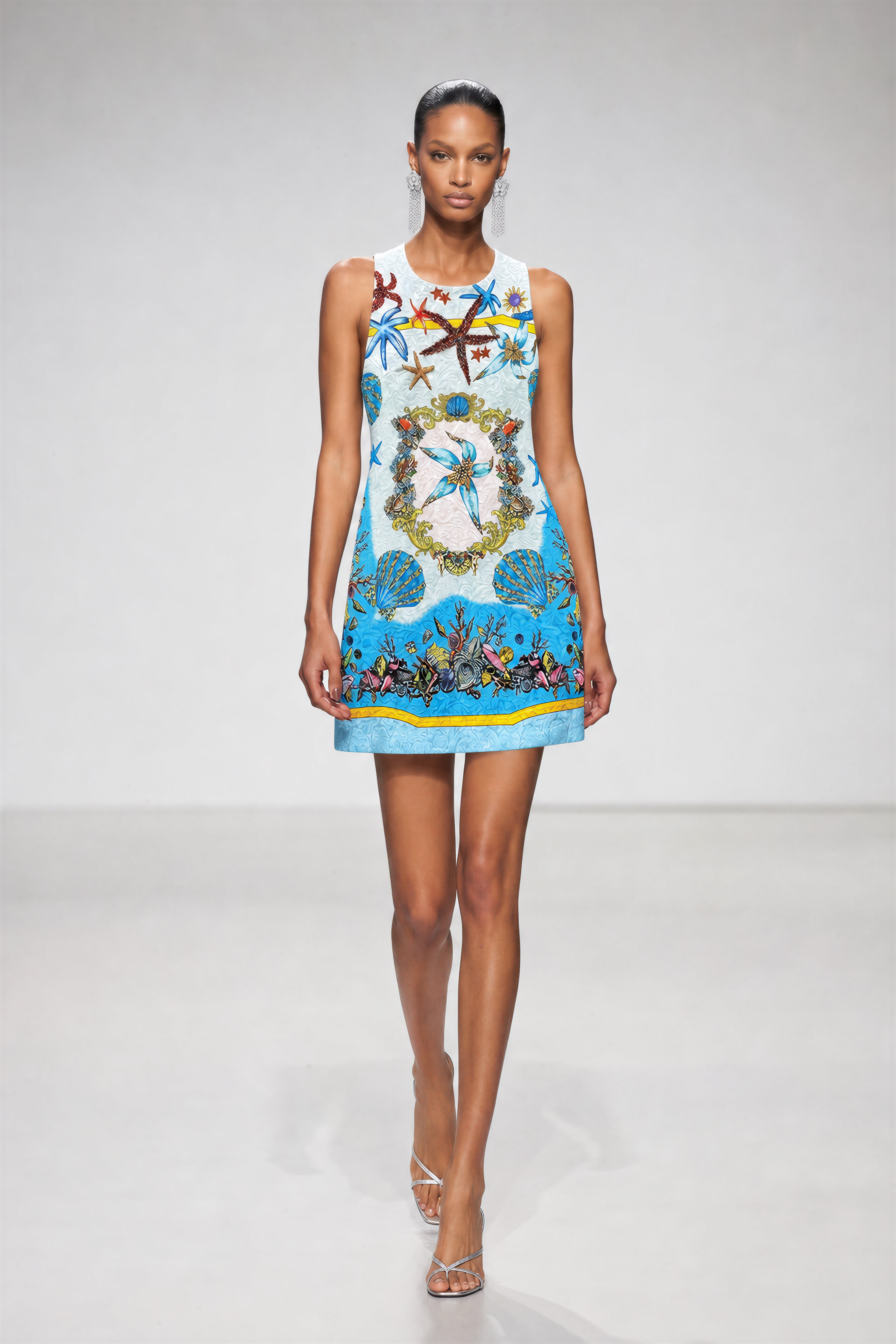 Kavita Sleeveless Embellished Mini Dress
