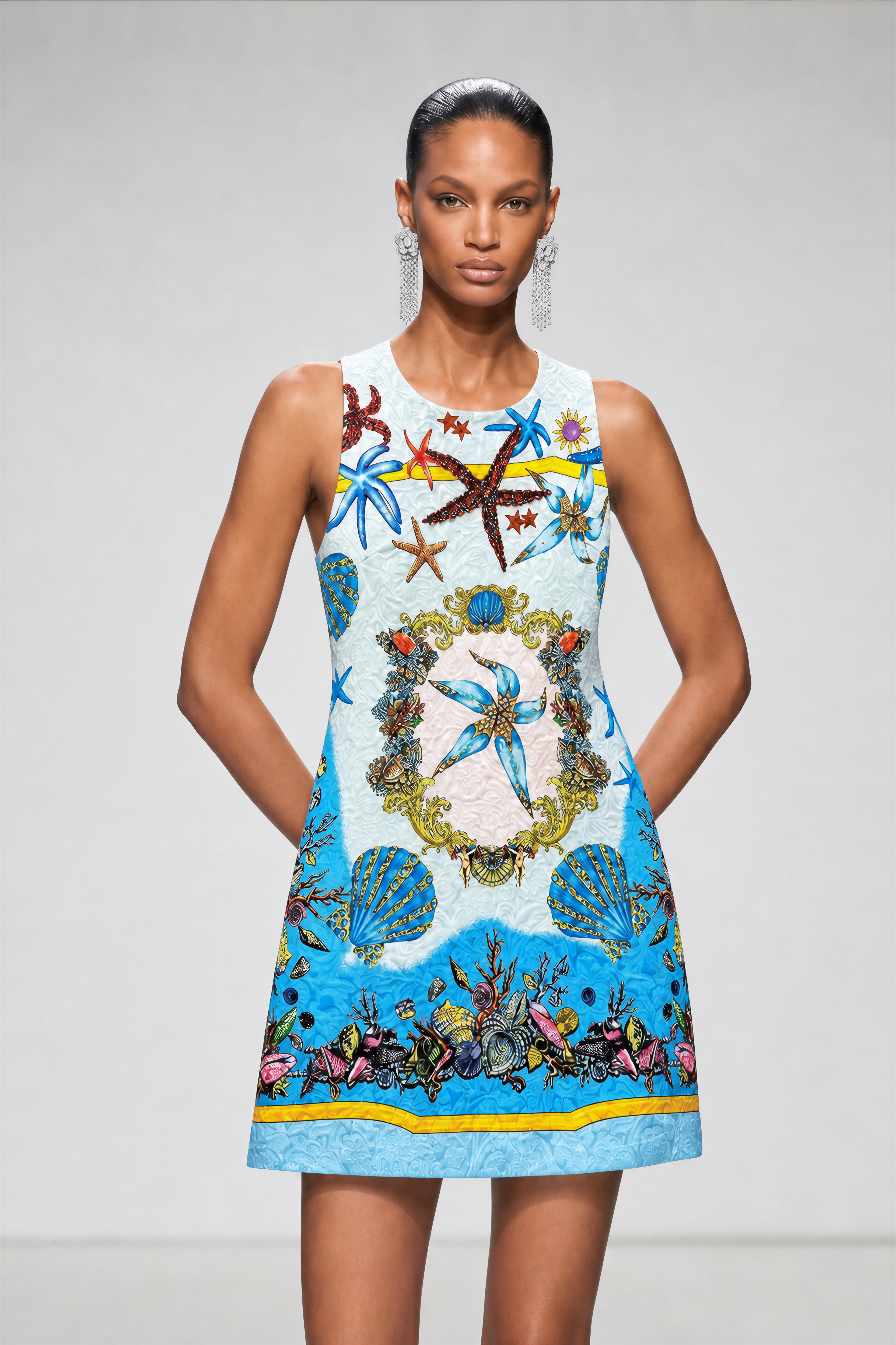 Kavita Sleeveless Embellished Mini Dress