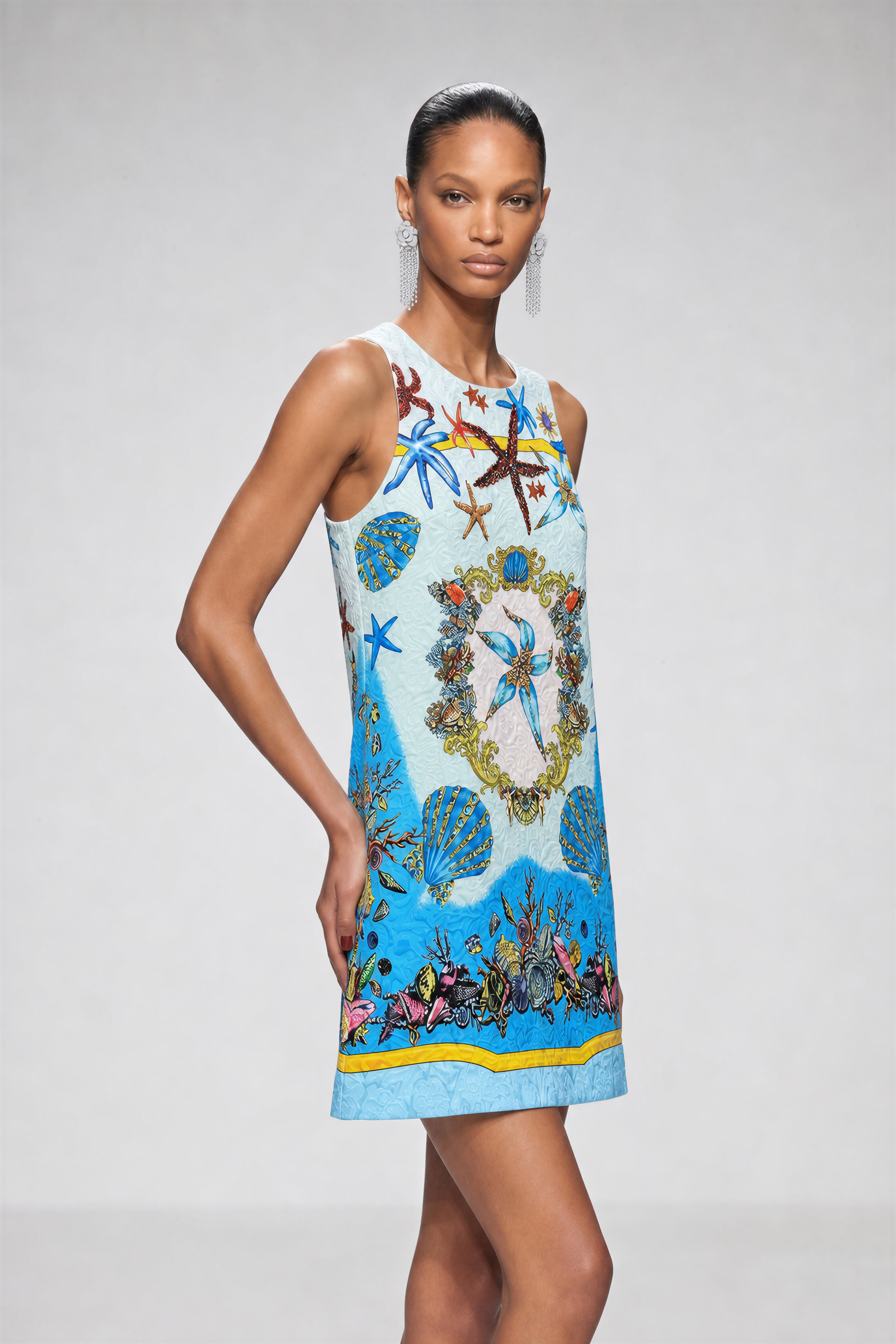 Kavita Sleeveless Embellished Mini Dress