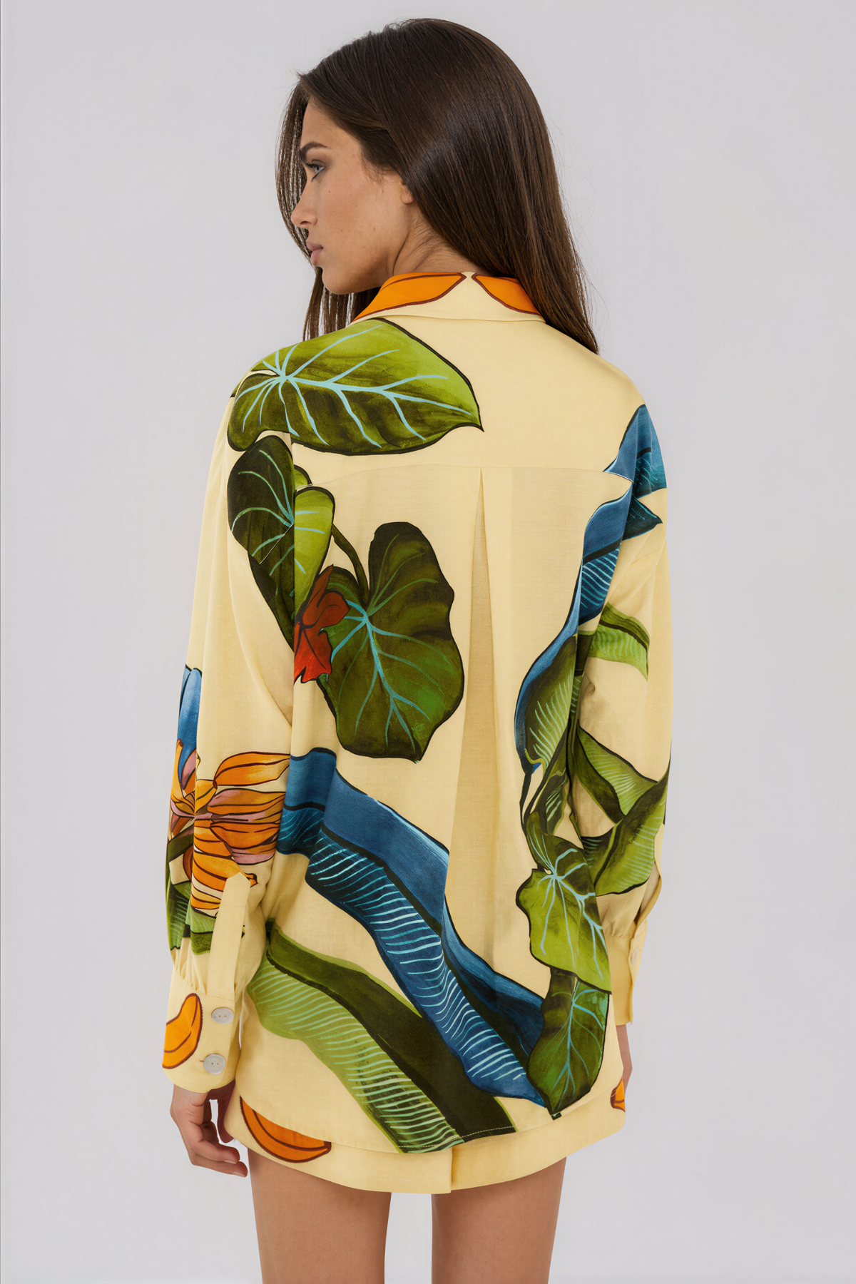 Kawai Long Sleeve Print Shorts Set