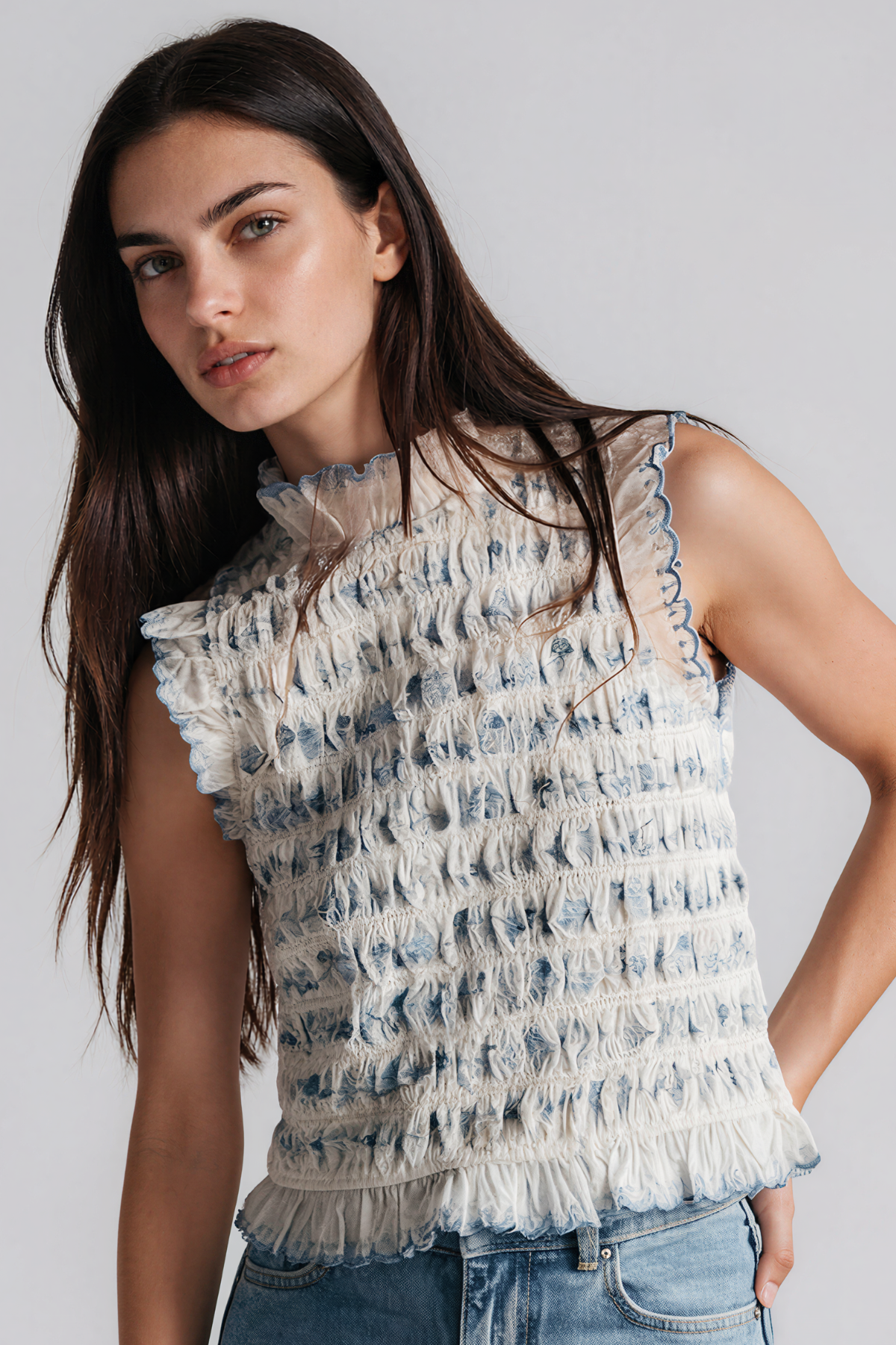 Kaya Sleeveless Floral Top