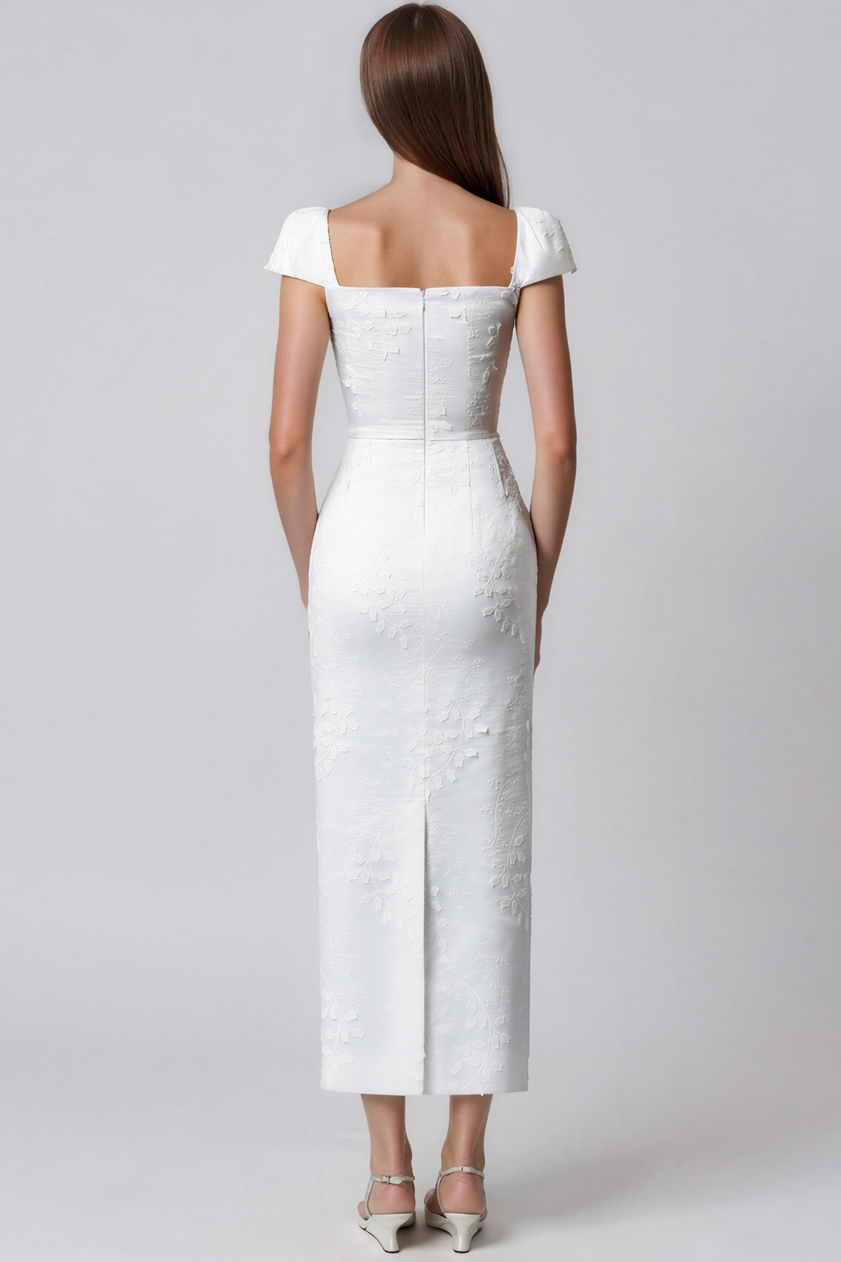 Kayaliya Embroidered Flower Maxi Dress