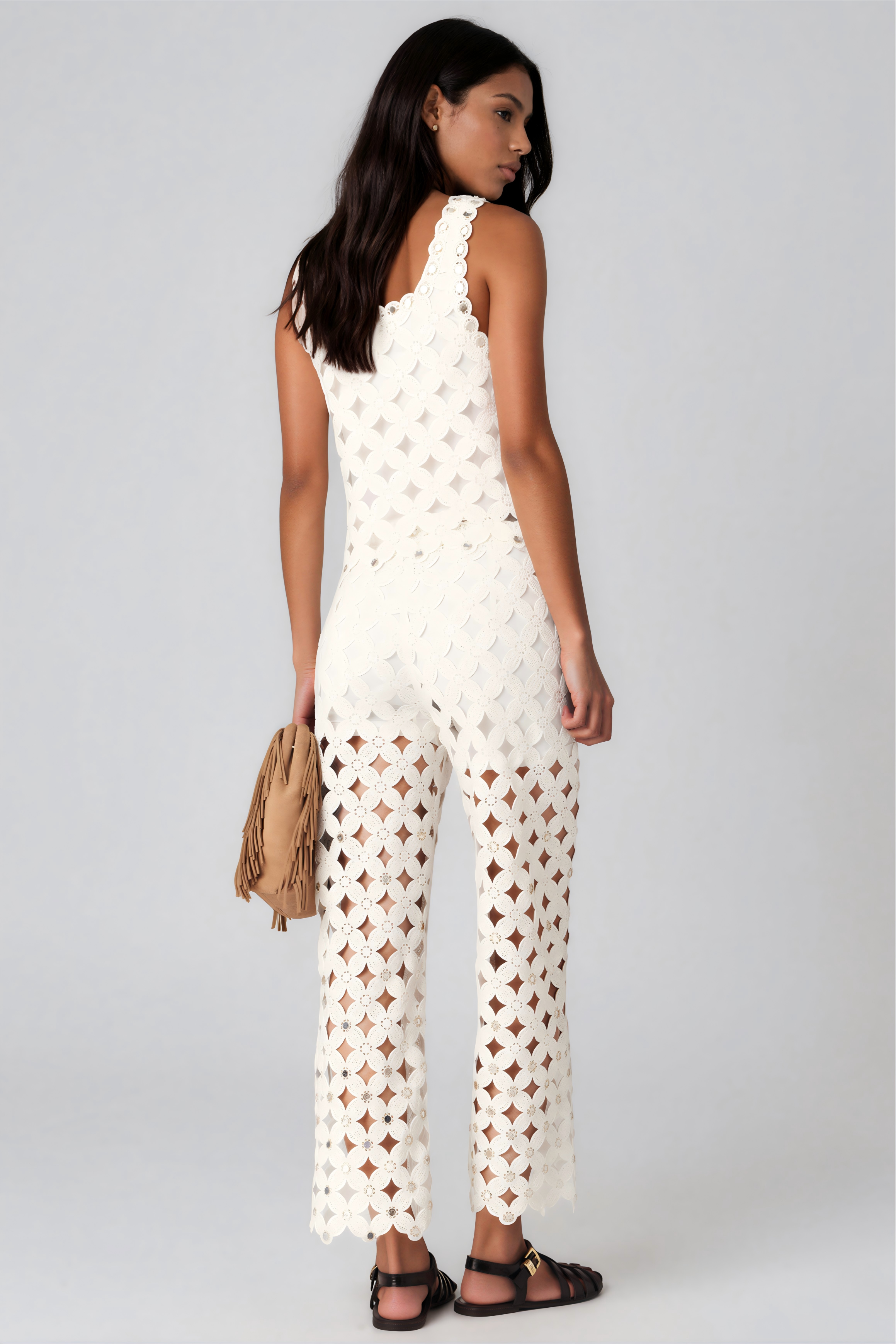 Kaycee Sleeveless Cutout Pants Set