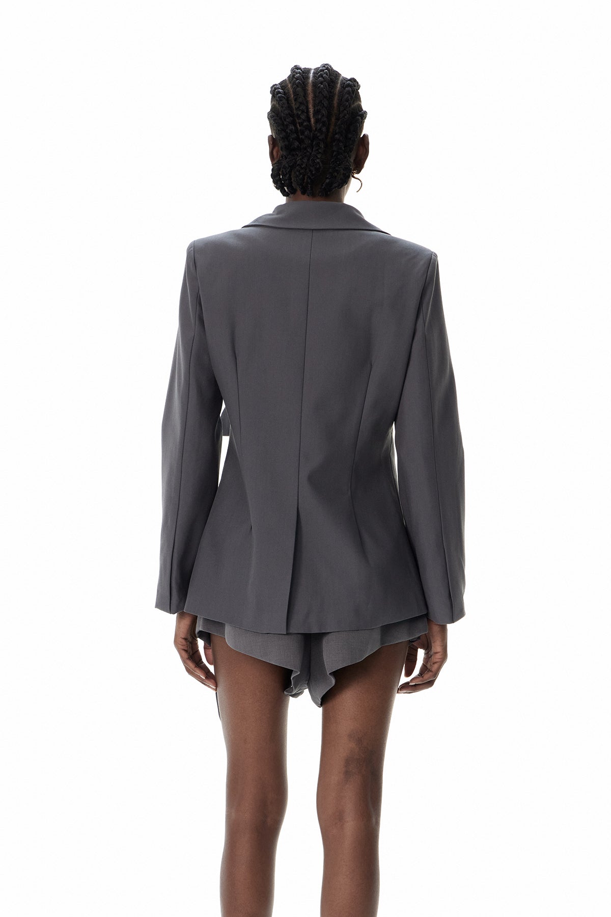 Kaydence Lace Up V Neck Blazer