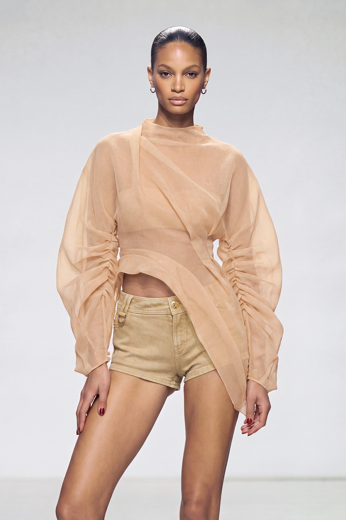 Kayla Mesh Ruch Top