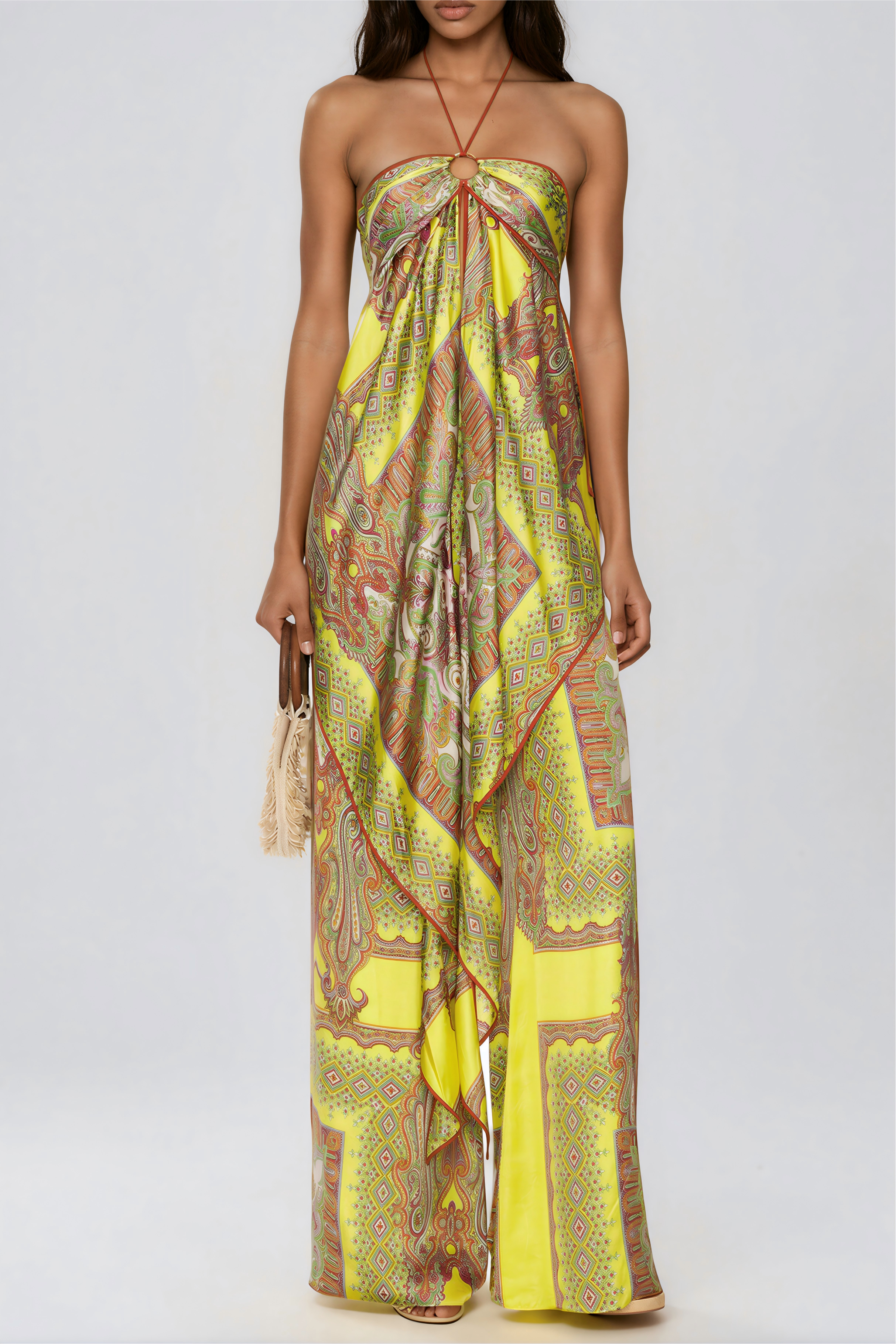 Kaylana Halter Neck Print Pants Set
