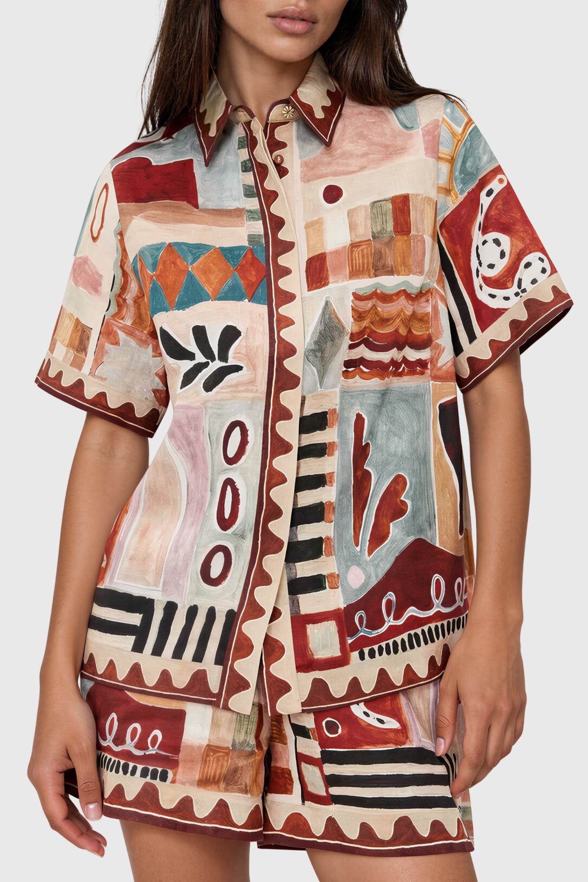 Kaylynne Print Shorts Set