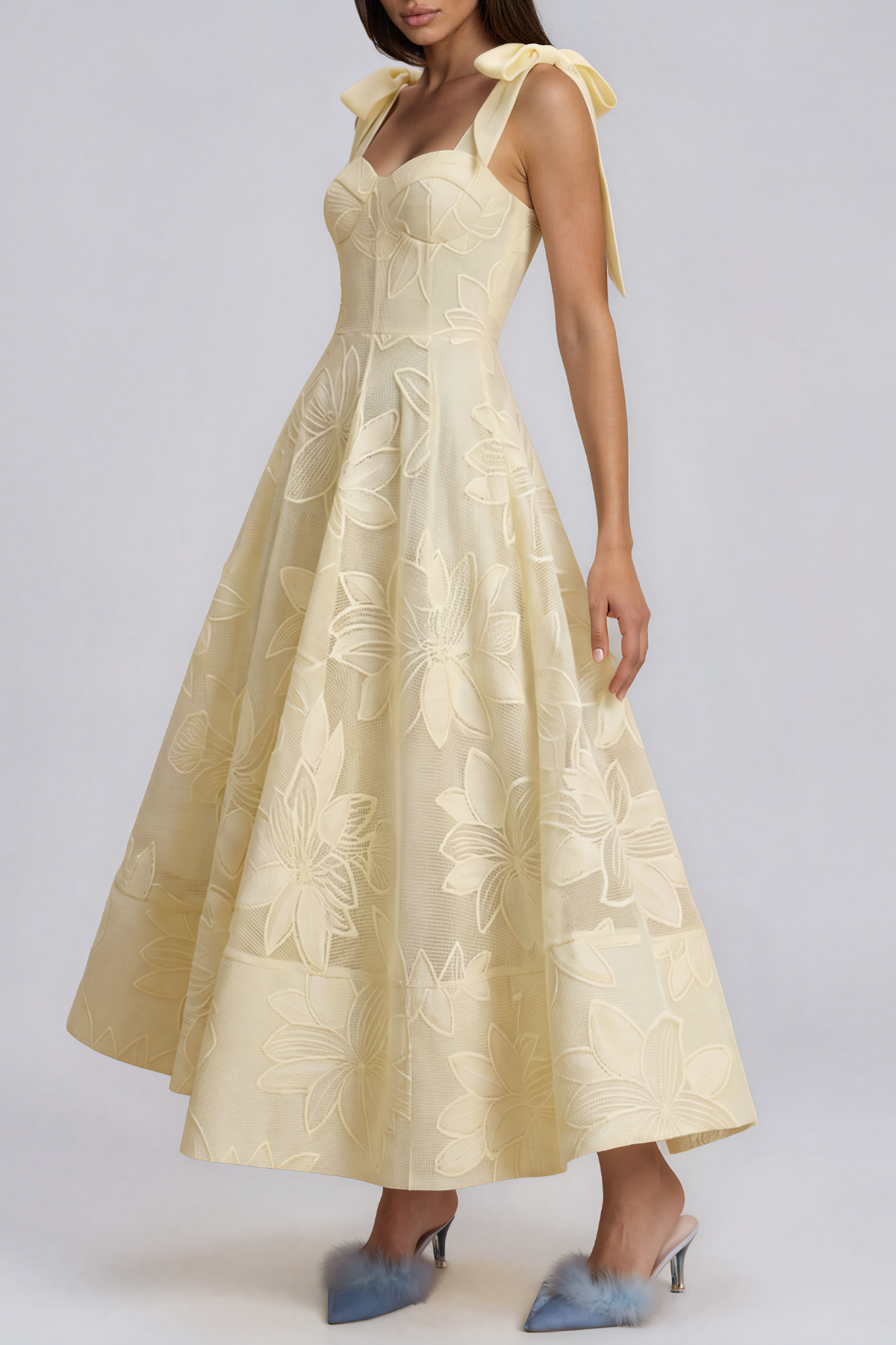 Kaymari Spaghetti Floral Maxi Dress