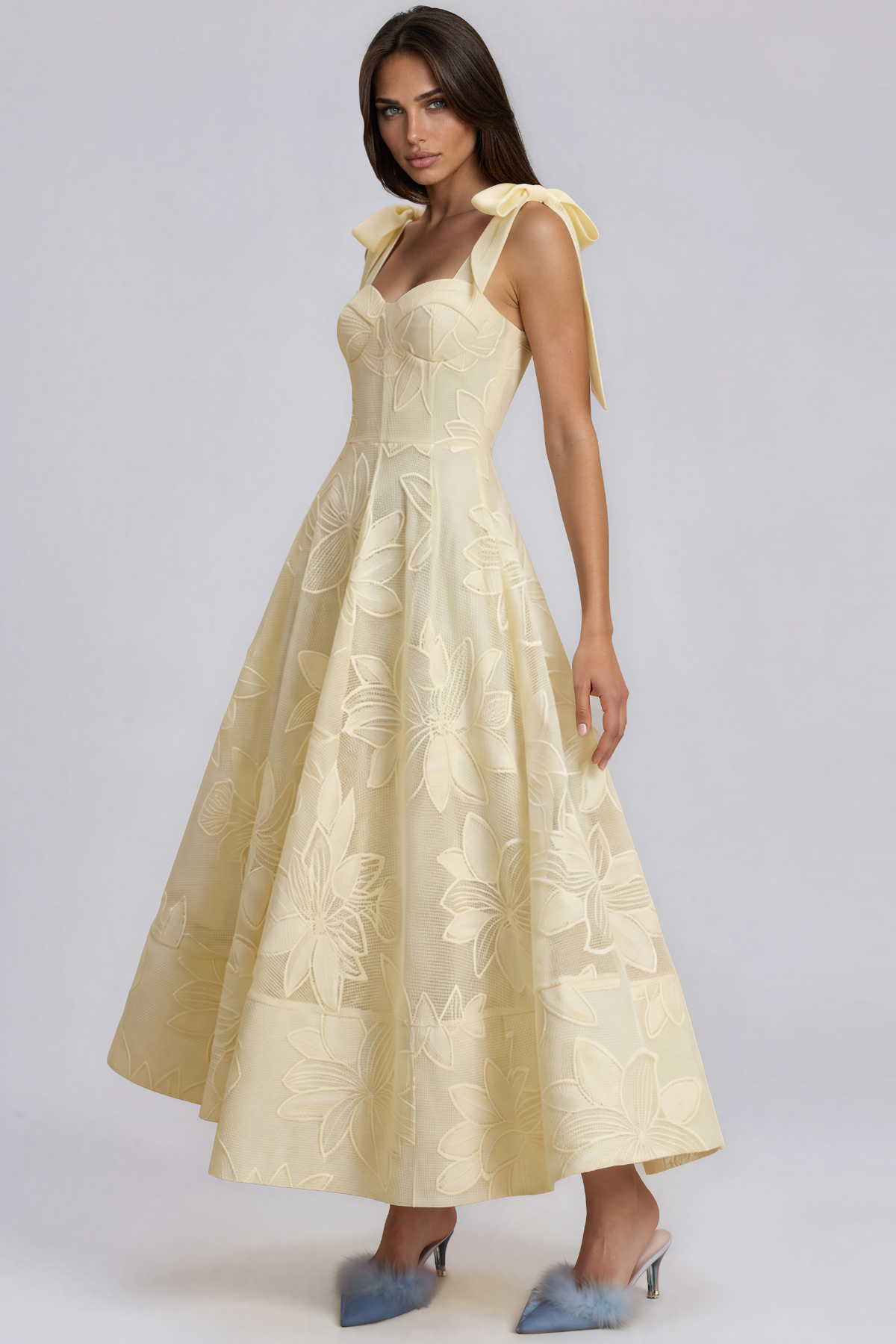 Kaymari Spaghetti Floral Maxi Dress