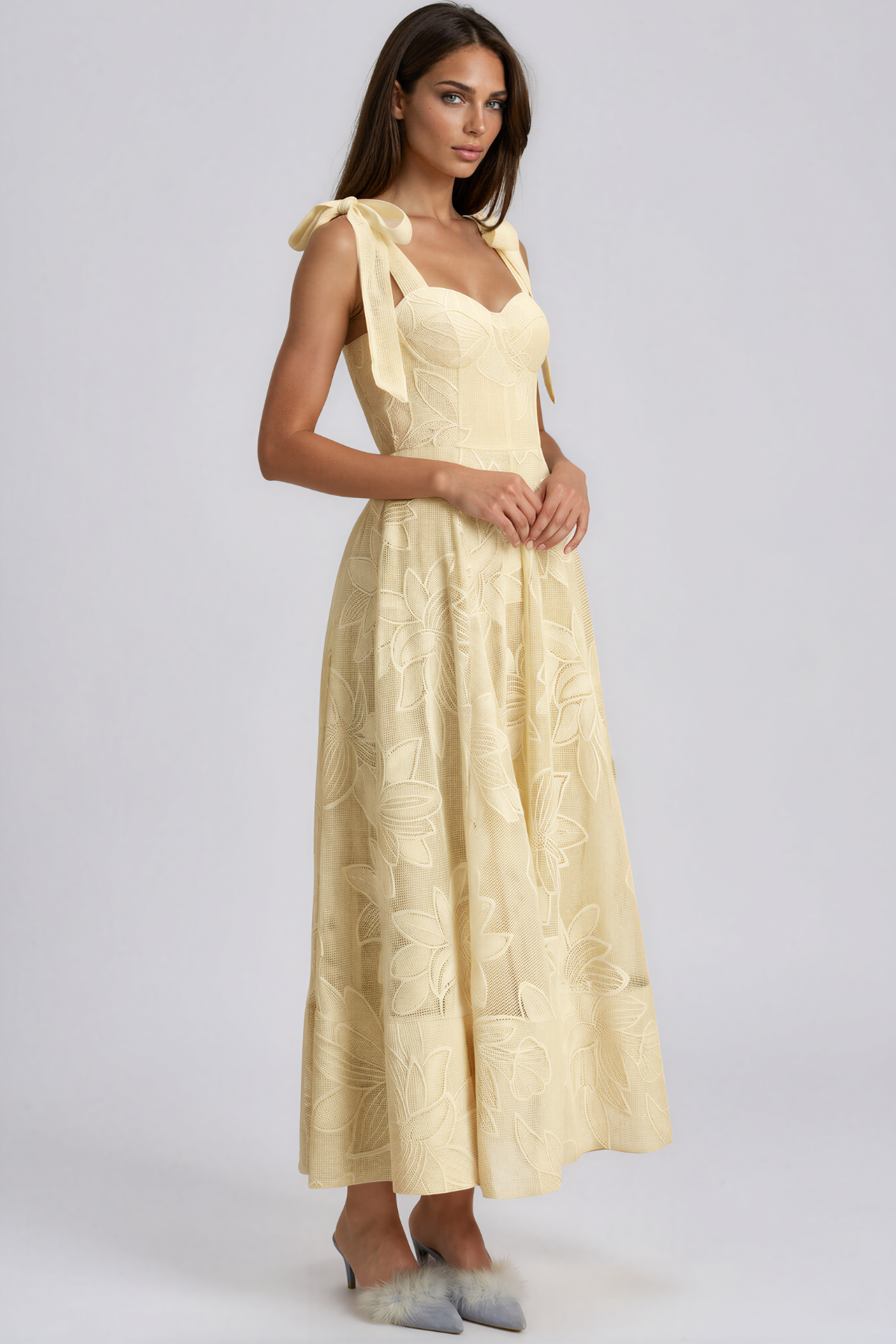 Kaymari Spaghetti Floral Maxi Dress