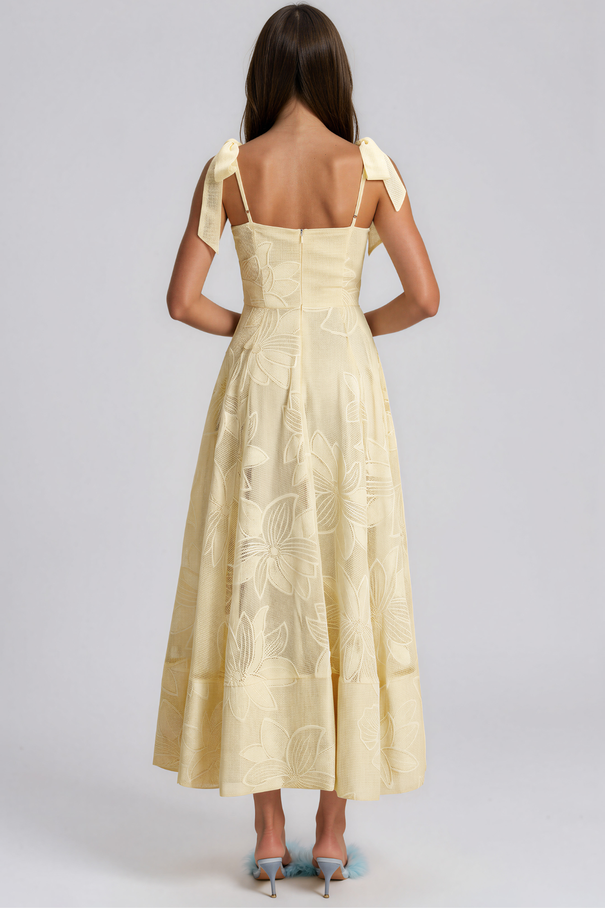 Kaymari Spaghetti Floral Maxi Dress