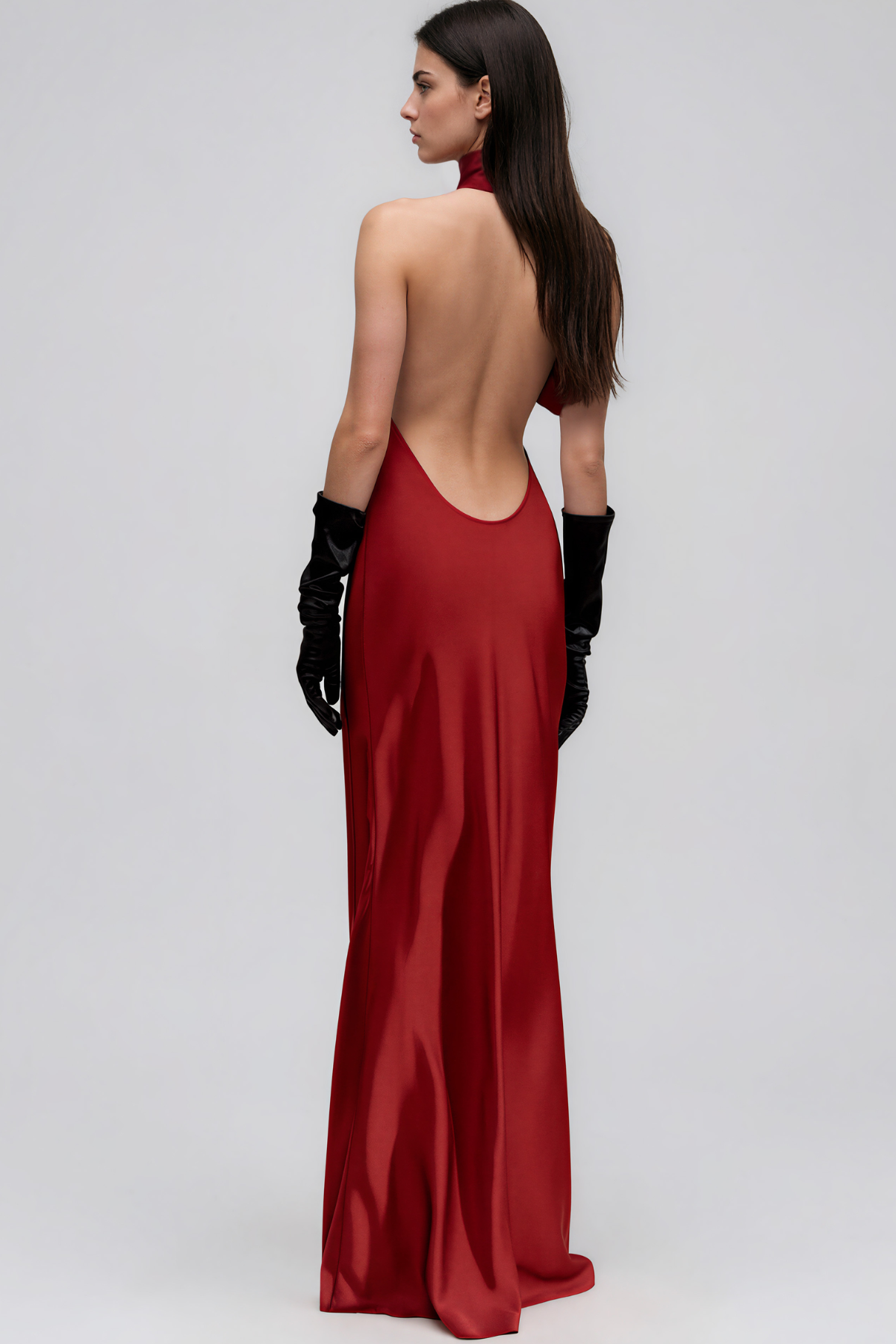 Kayoko Halter Neck Tie Up  Maxi Dress