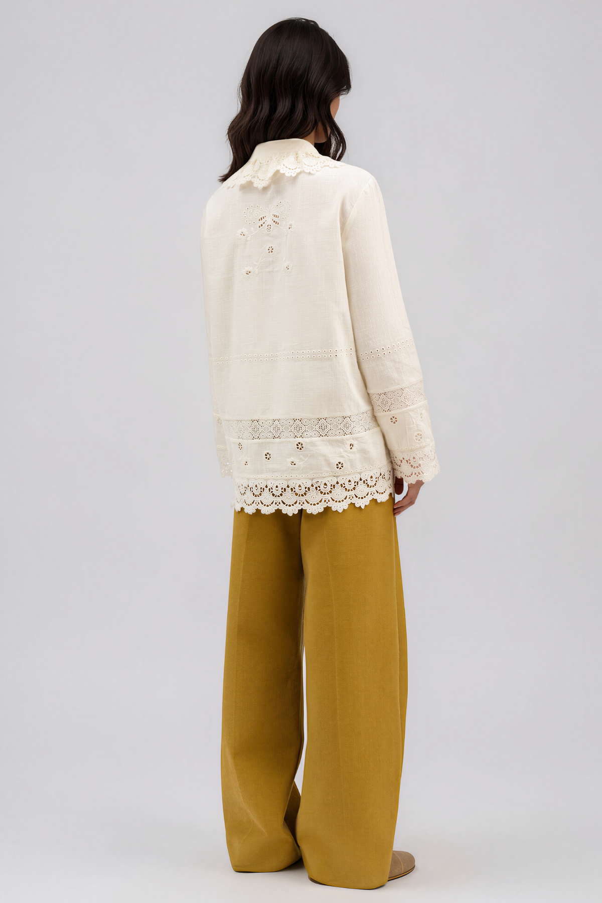 Kaysar Cutout Embroidered Top