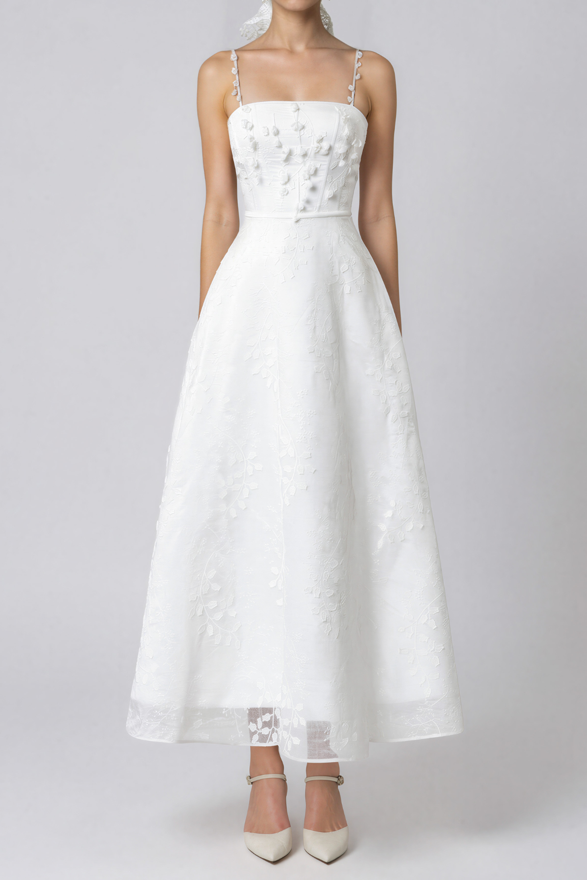 Kazushige Spaghetti Embroidered Maxi Dress
