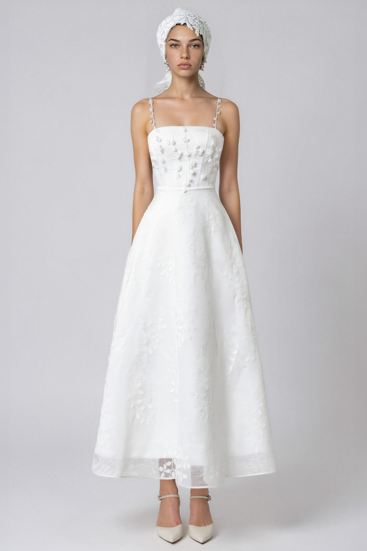 Kazushige Spaghetti Embroidered Maxi Dress