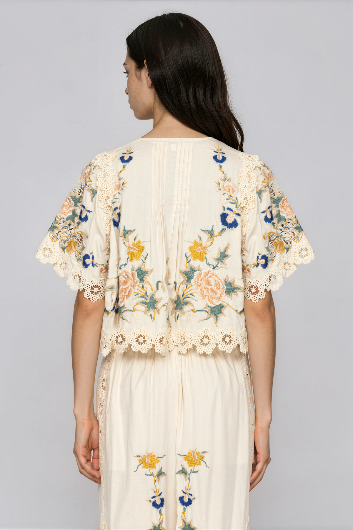 Kazuye Tie Up Floral Top