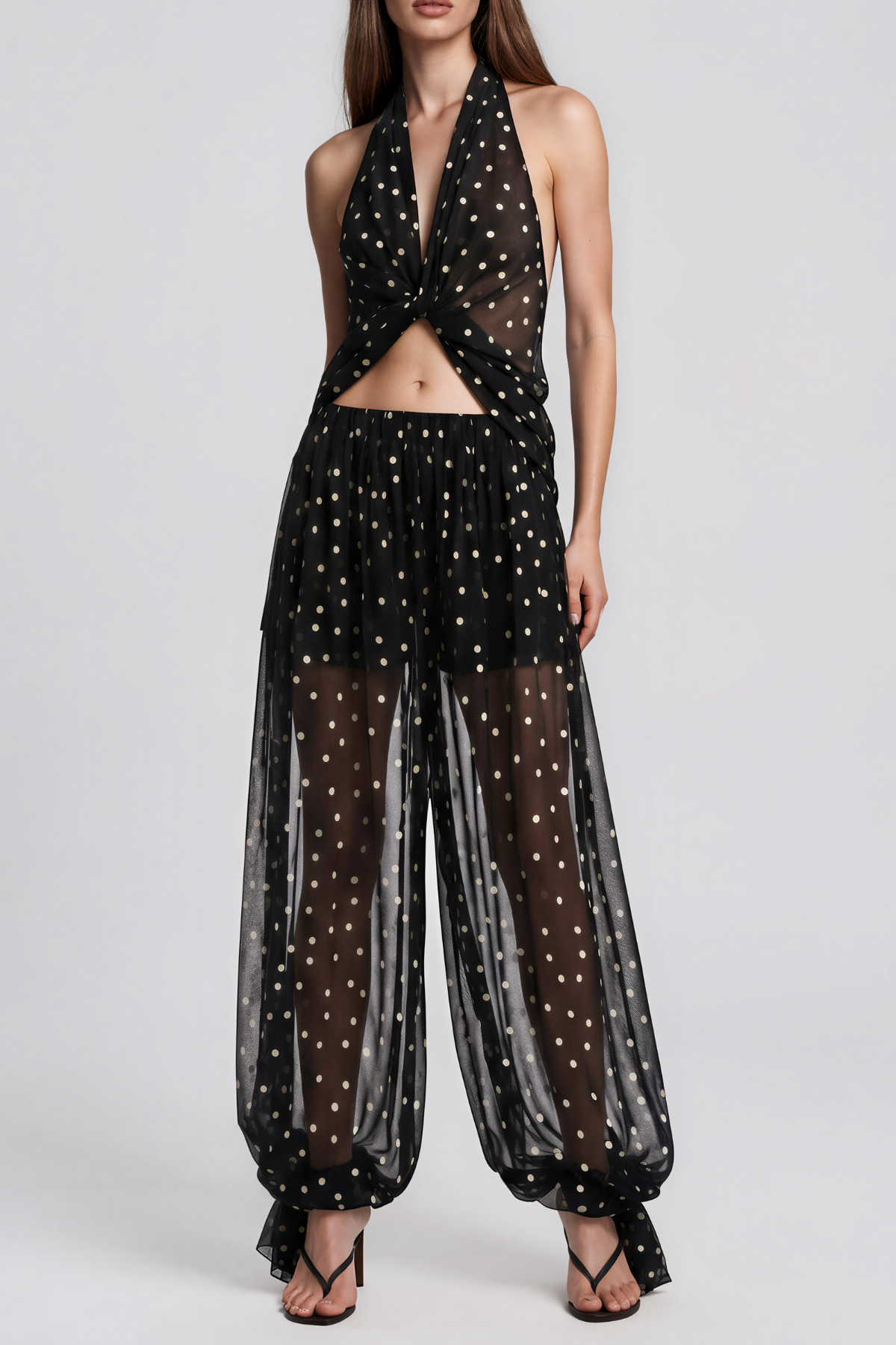 Kealoha Dot Mesh Pants Set