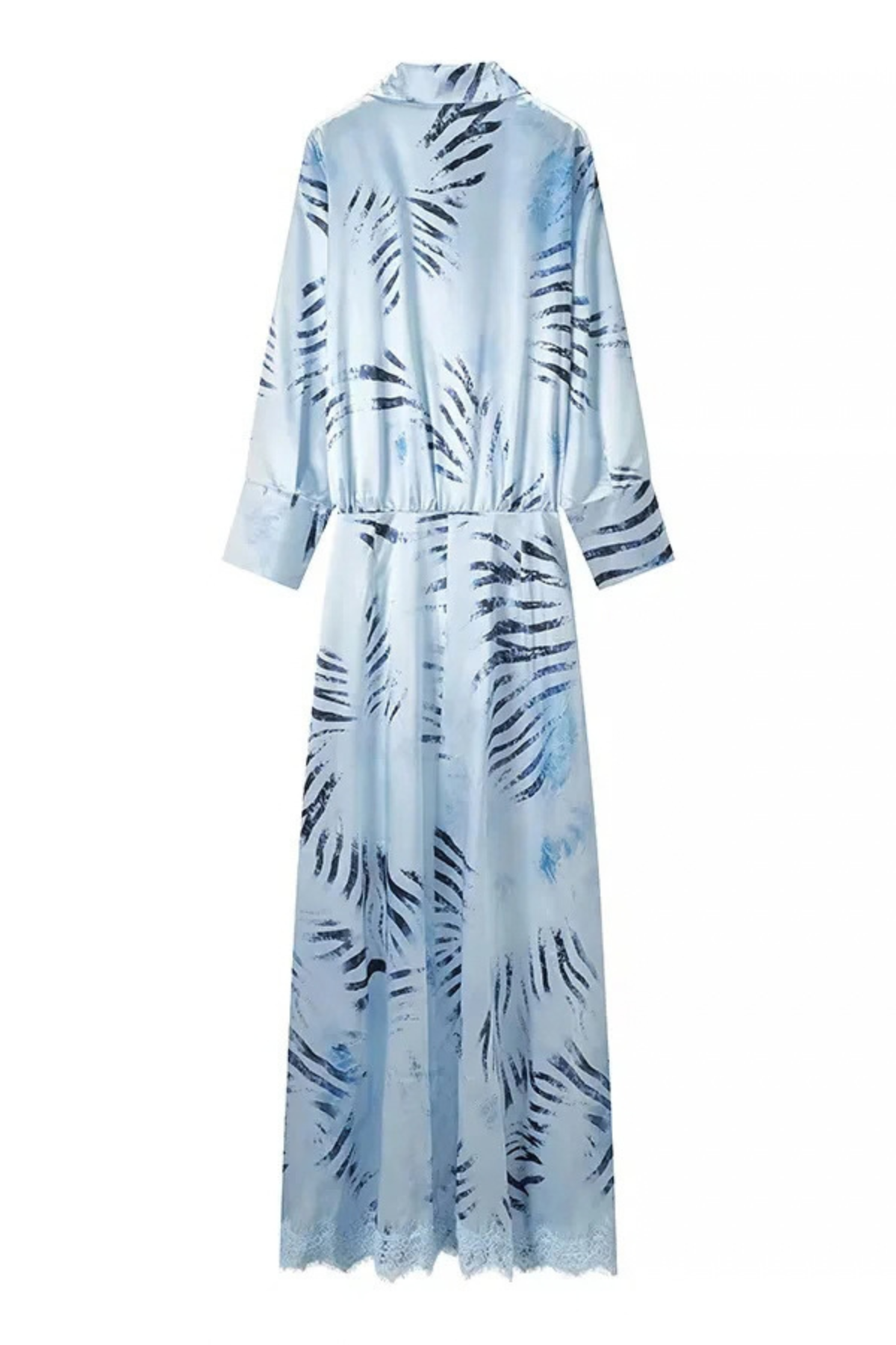 Keao Zebra Print Satin Maxi Dress