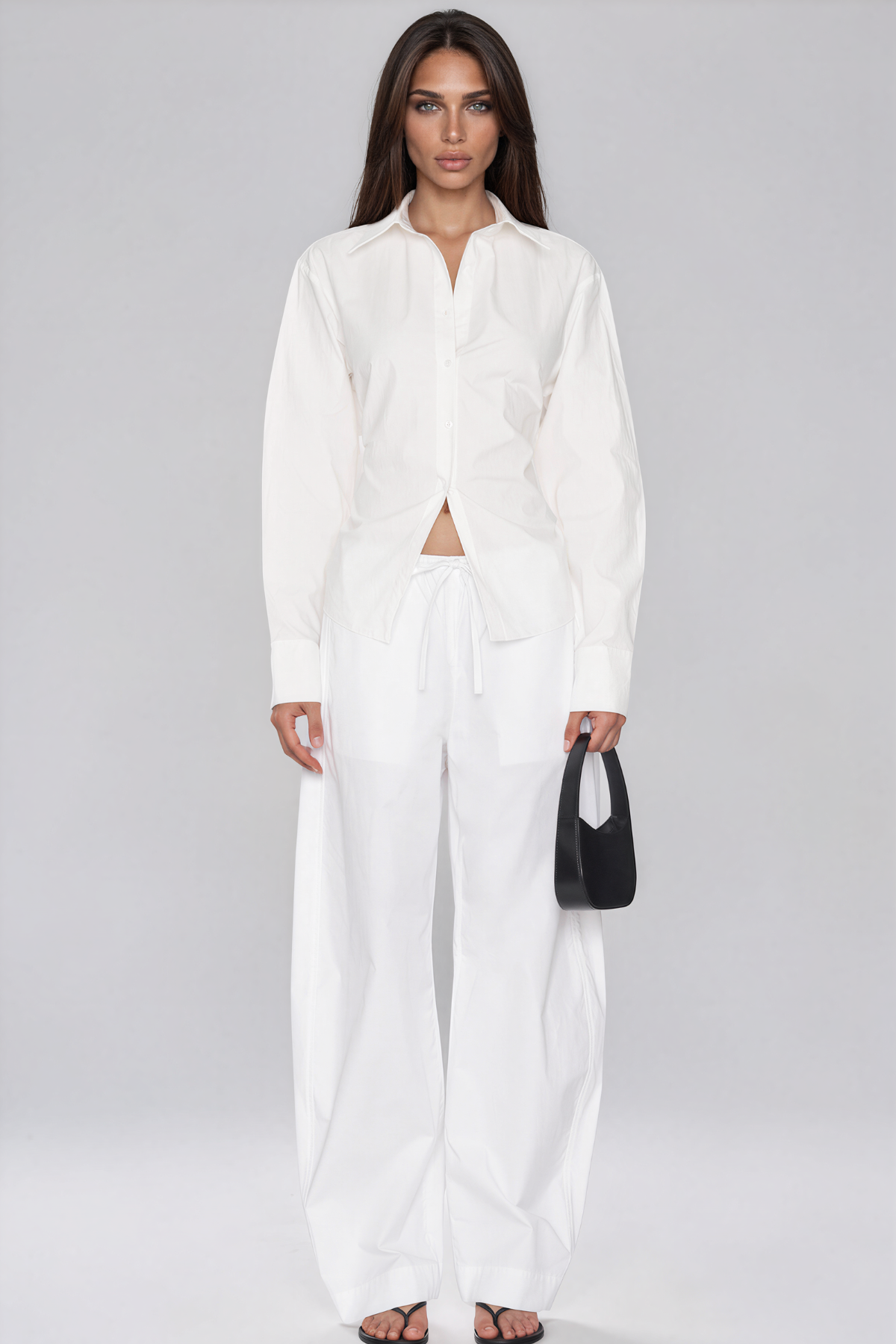 Keaton Long Sleeve Tie Up Shirt