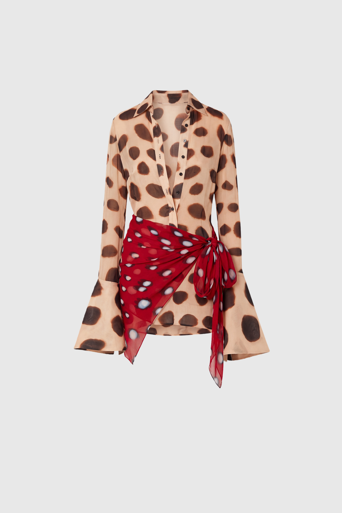 Keelan Print Mini Shirt Dress