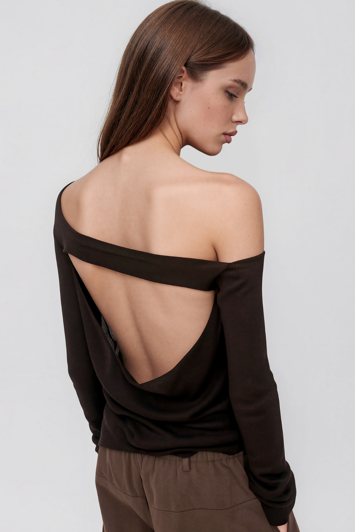 Keene Long Sleeve Knit Cutout Top