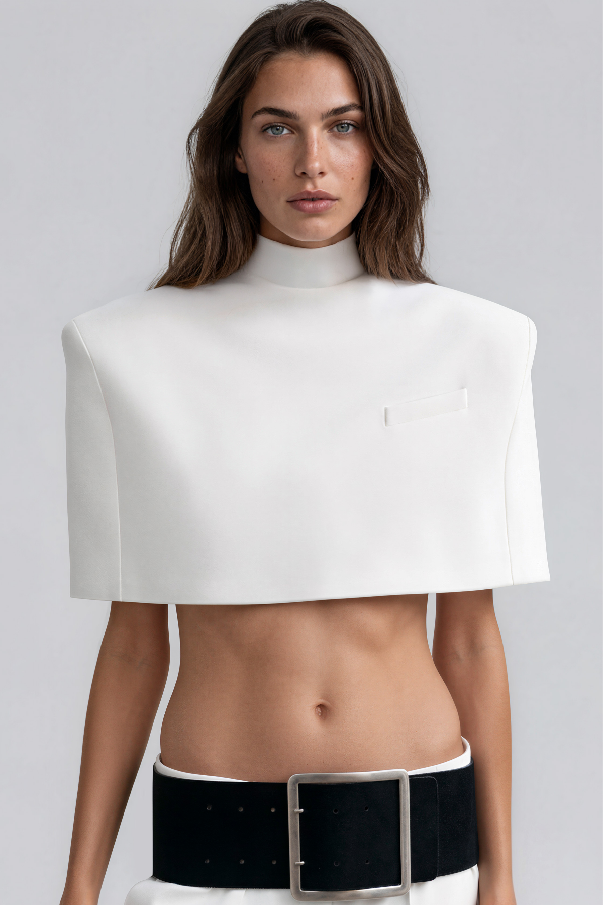 Keihinn High Neck Crop Top
