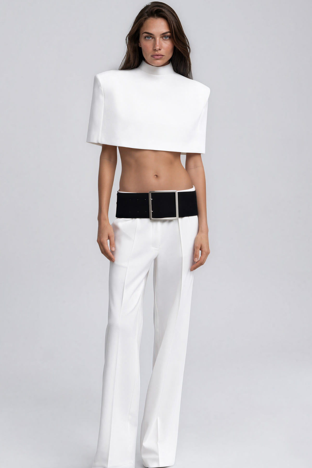 Keihinn High Neck Crop Top
