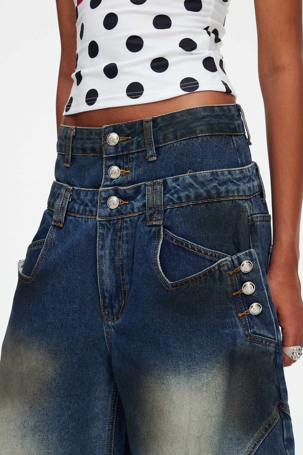 Keith Bleached Baggy Jeans