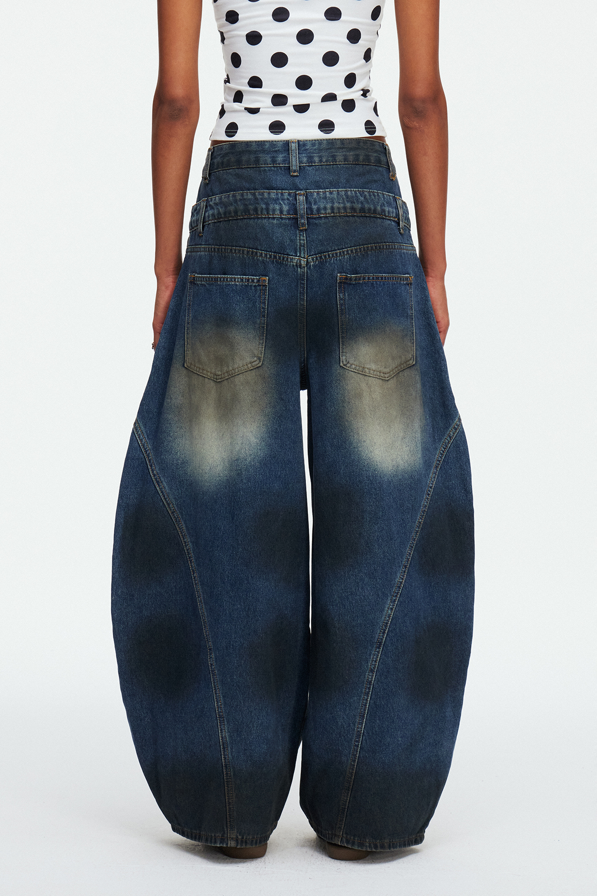 Keith Bleached Baggy Jeans
