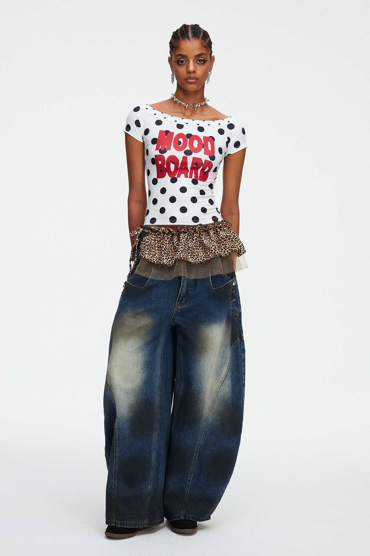 Keith Bleached Baggy Jeans