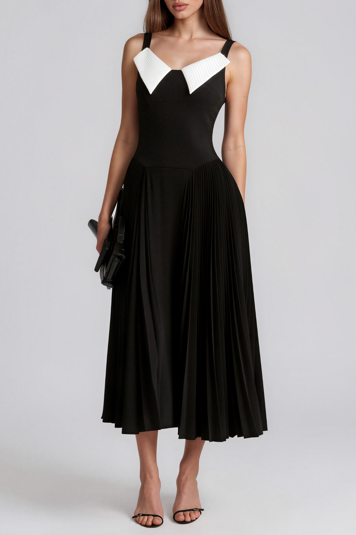 Keitha Spaghetti Colorblock Maxi Dress