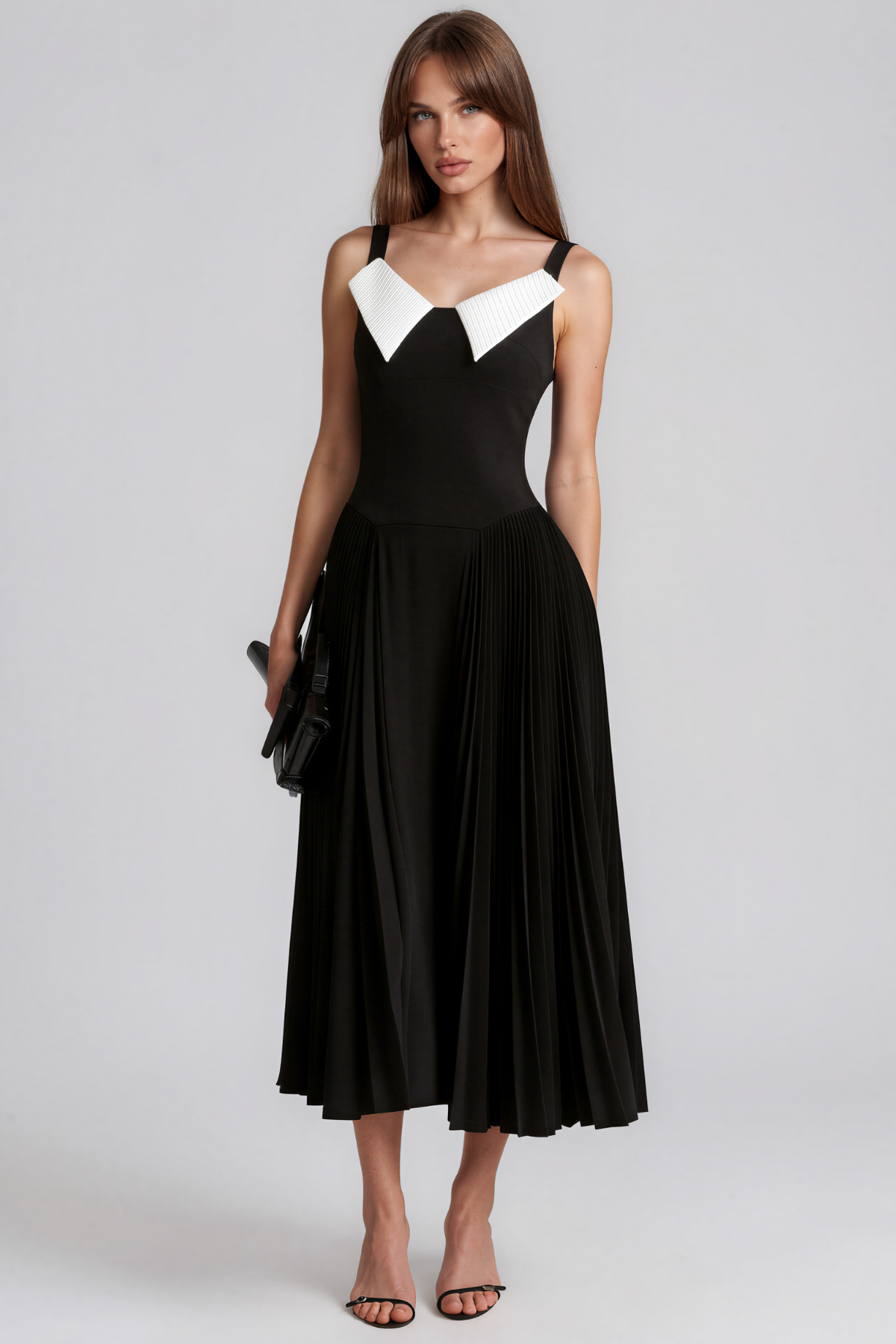 Keitha Spaghetti Colorblock Maxi Dress