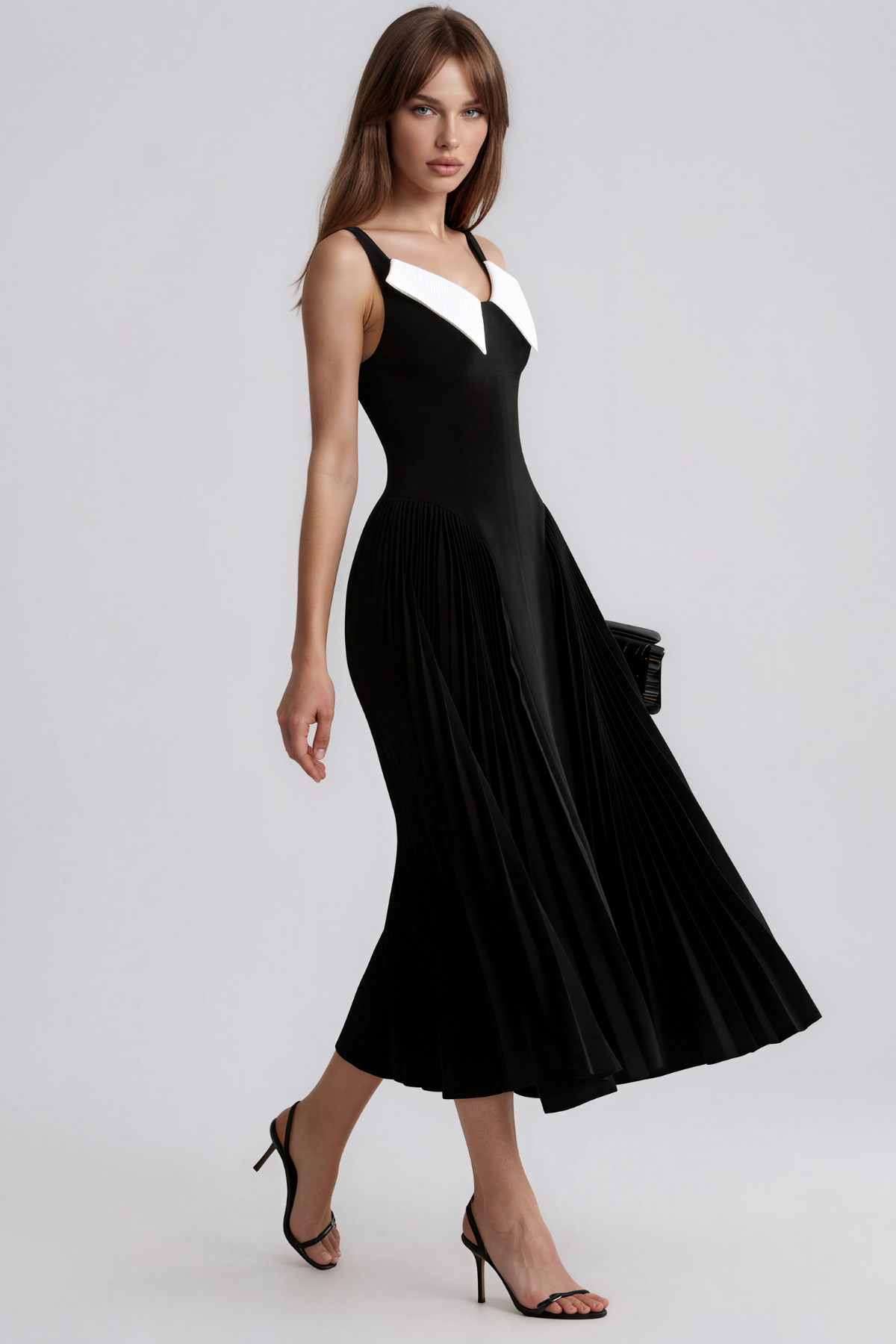 Keitha Spaghetti Colorblock Maxi Dress