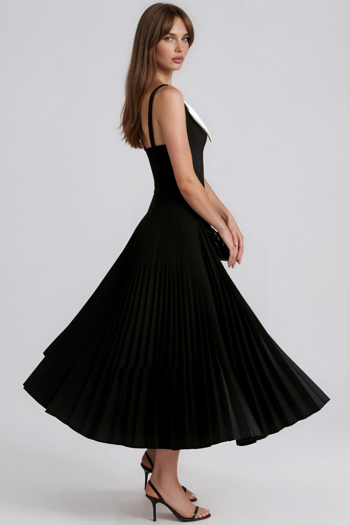 Keitha Spaghetti Colorblock Maxi Dress