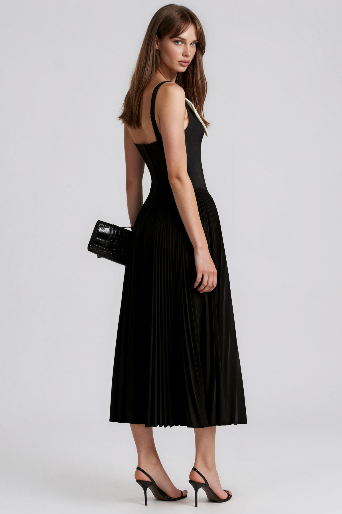Keitha Spaghetti Colorblock Maxi Dress